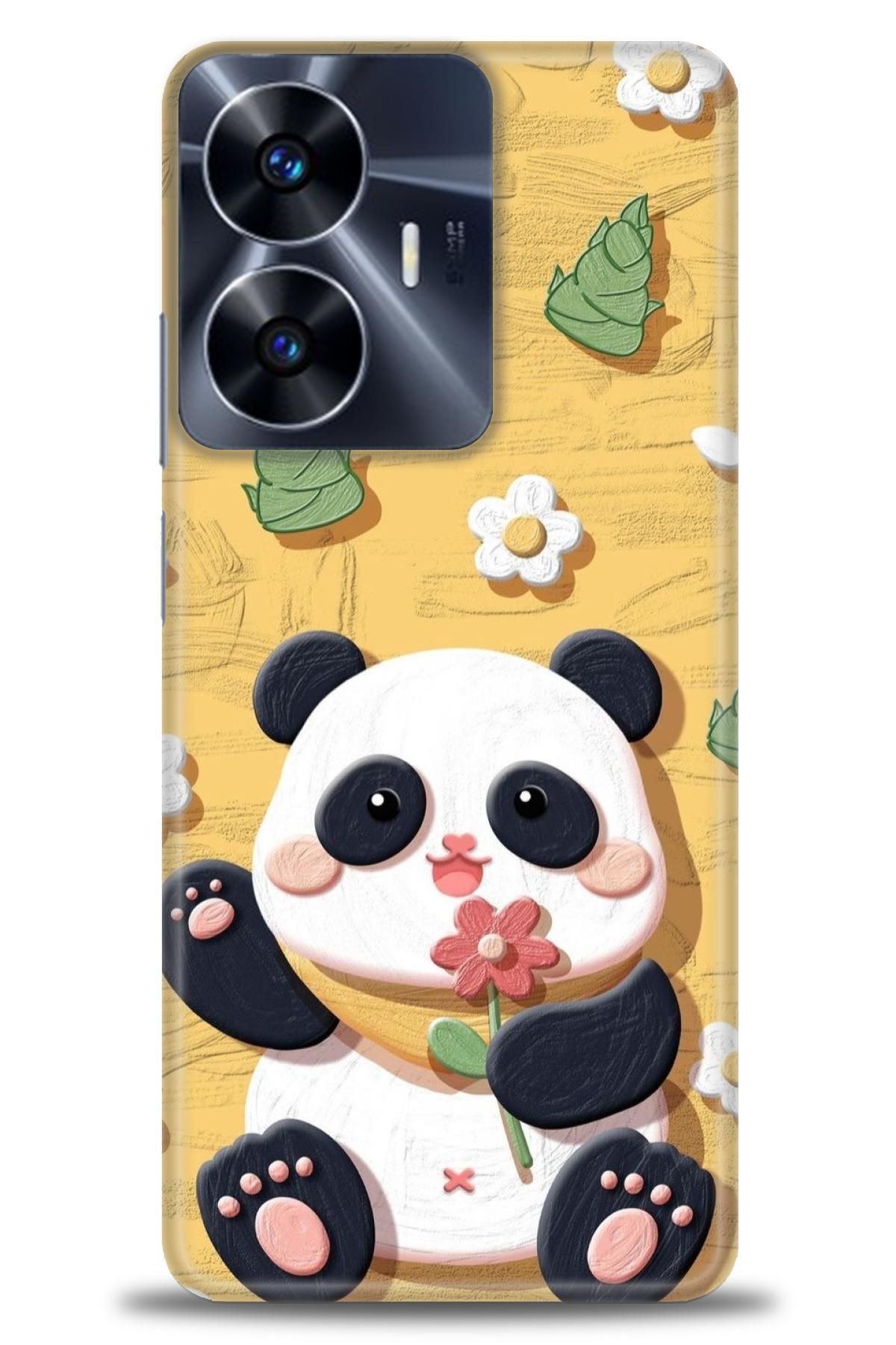 realme C55 İle Uyumlu HD Baskılı Desenli Silikon Kılıf - 85