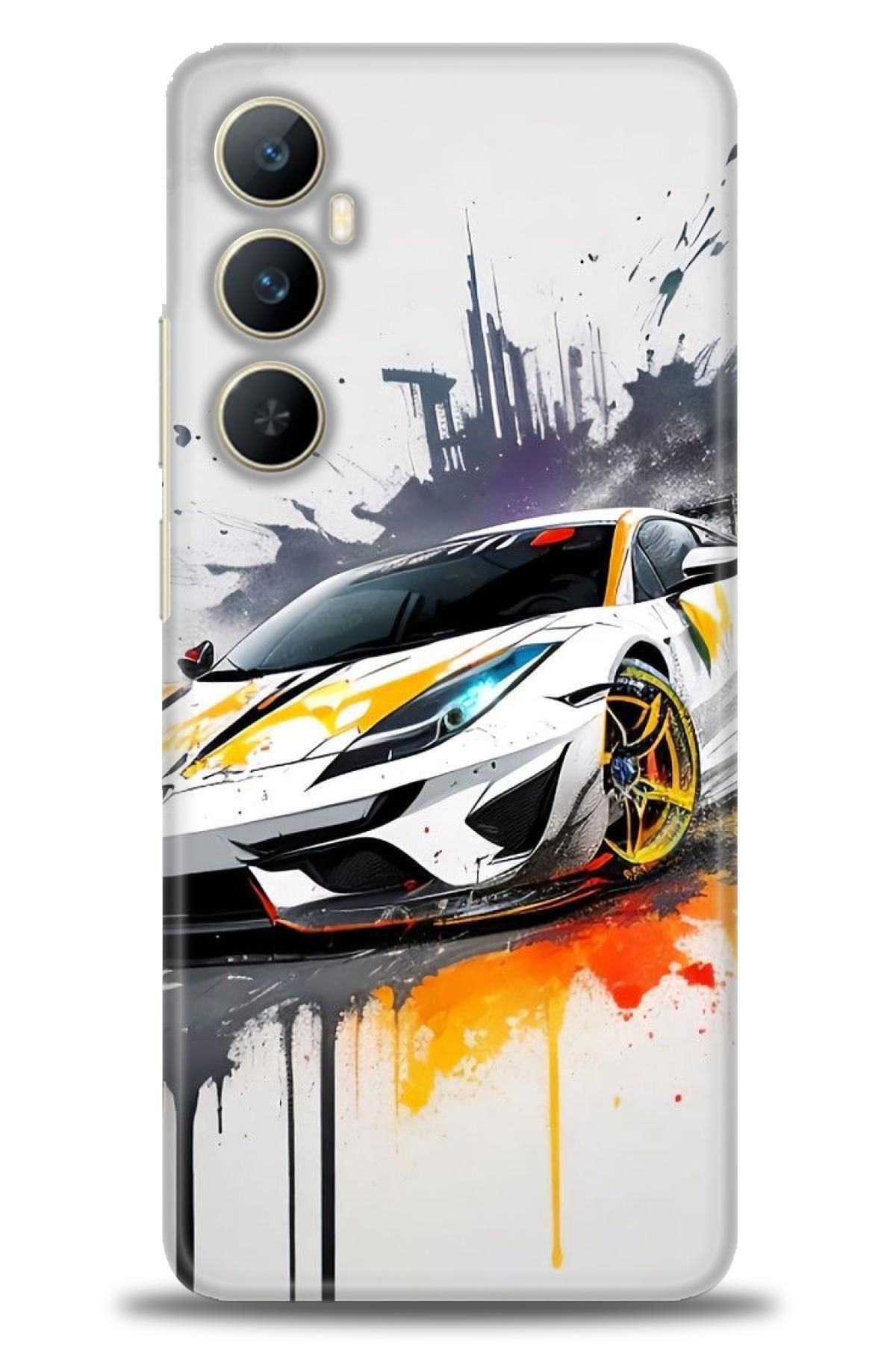 realme C65 İle Uyumlu HD Baskılı Desenli Silikon Kılıf - 857