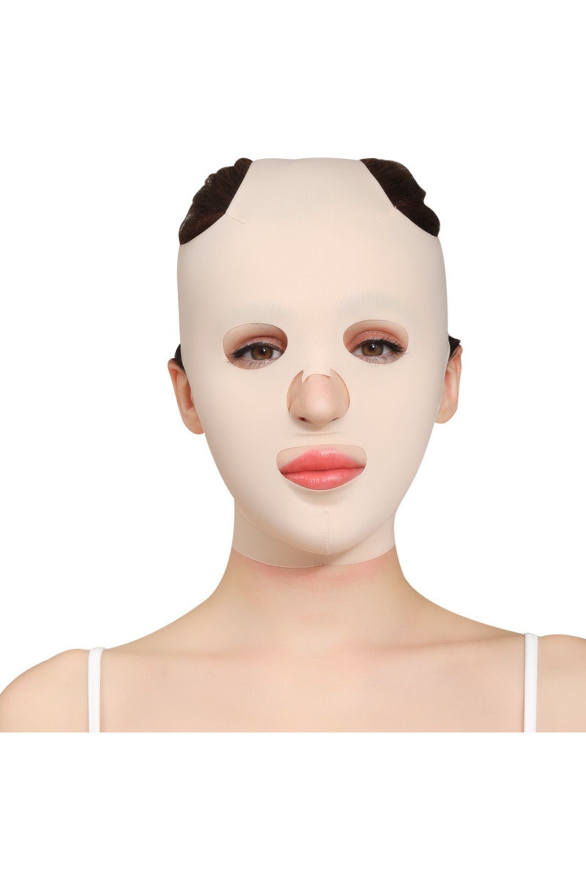 EVYA 3D Yüz Germe Maskesi Yüz Korsesi V Hattı Şekillendirici Gıdı ve Yanak Toparlayıcı Kırışık Önleyici