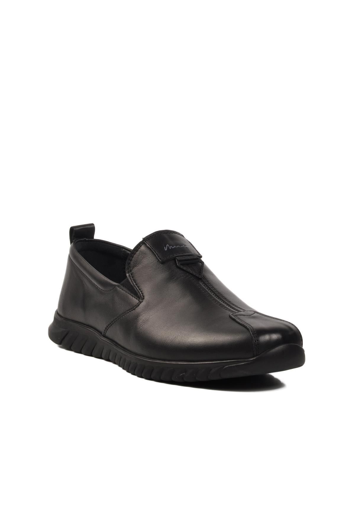AYAKMOD Siyah Hakiki Deri Erkek Sneaker 152-19028 M