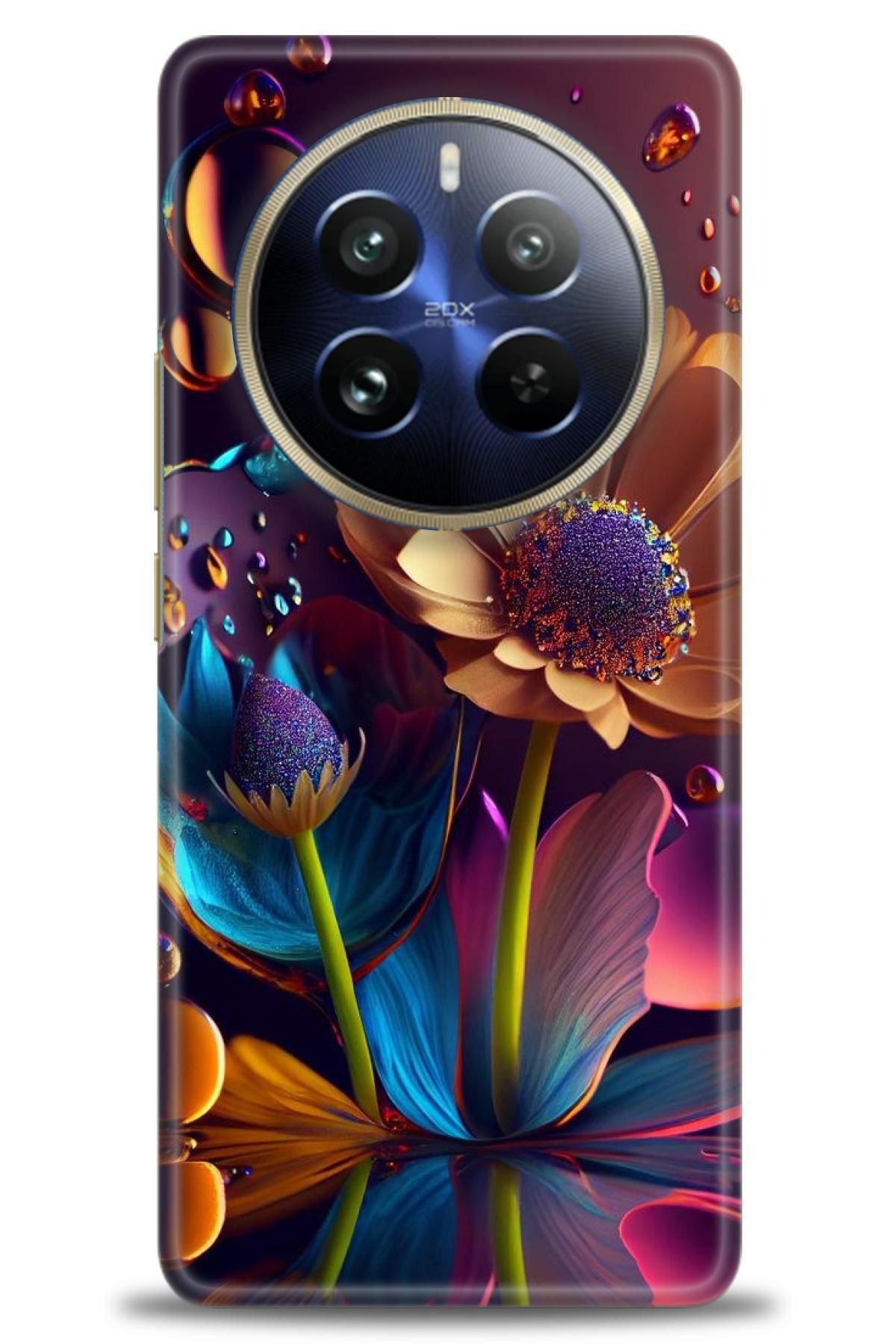 realme 12 4G / 12 Plus İle Uyumlu HD Baskılı Desenli Silikon Kılıf - 350