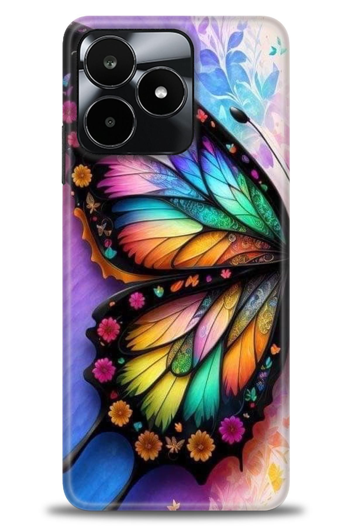 realme C53 İle Uyumlu HD Baskılı Desenli Silikon Kılıf - 182