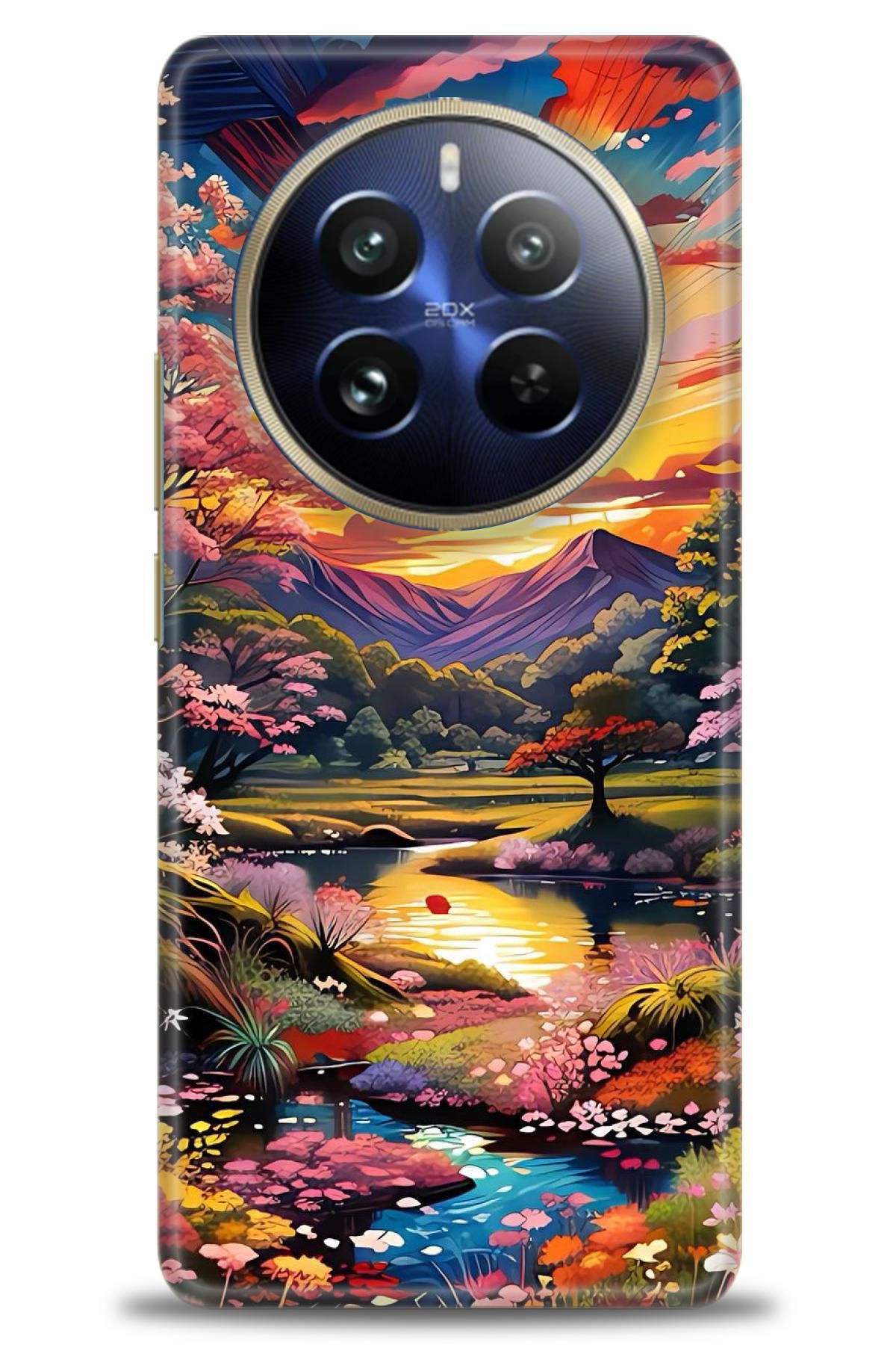 realme 12 4G / 12 Plus İle Uyumlu HD Baskılı Desenli Silikon Kılıf - 329