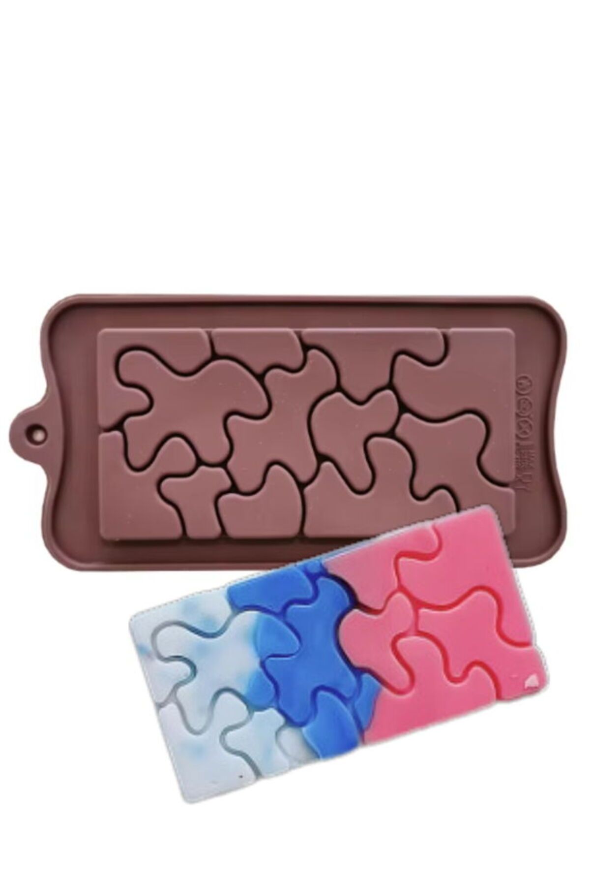 DEPPOSITE Silikon Çikolata Kalıbı Puzzle Tablet