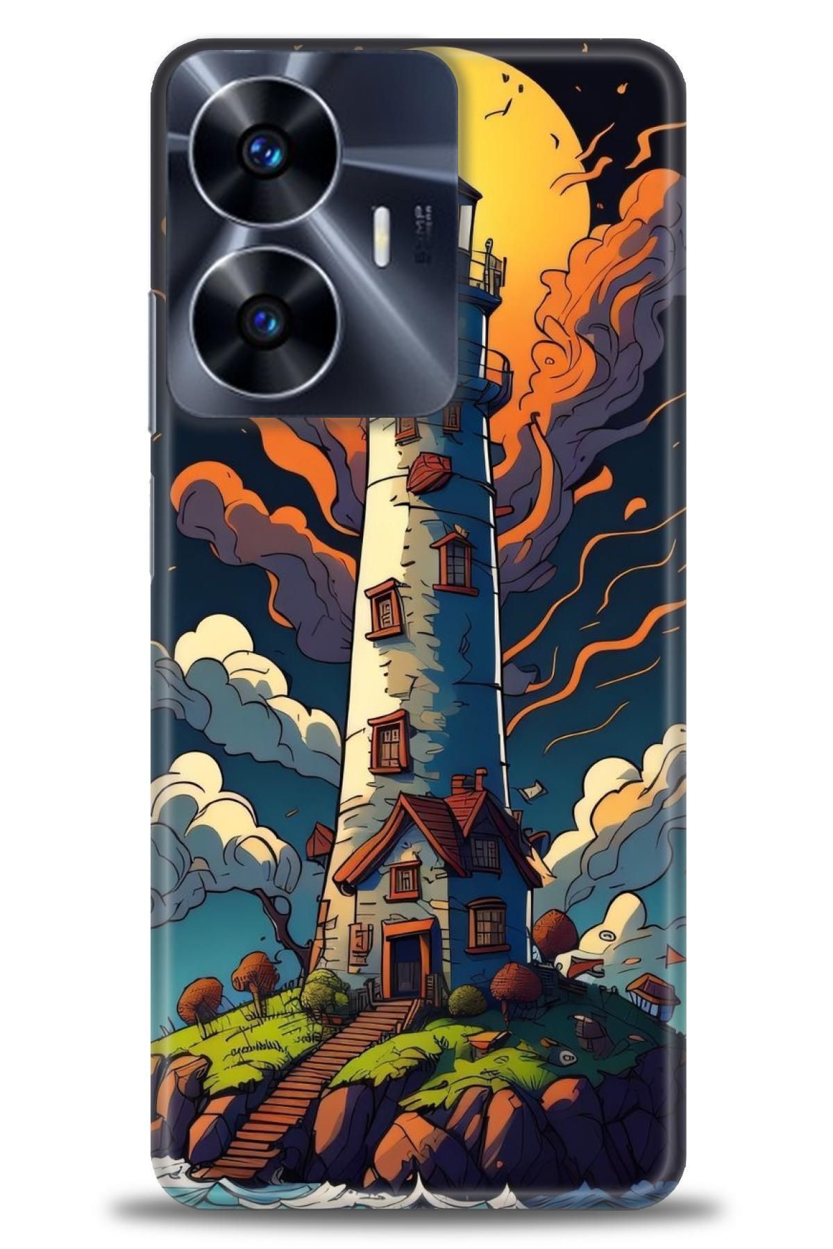 realme C55 İle Uyumlu HD Baskılı Desenli Silikon Kılıf - 568