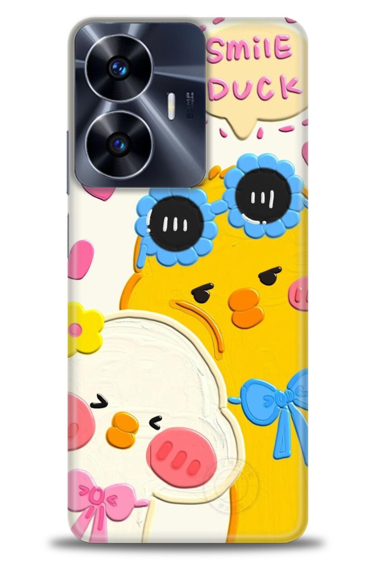 realme C55 İle Uyumlu HD Baskılı Desenli Silikon Kılıf - 375