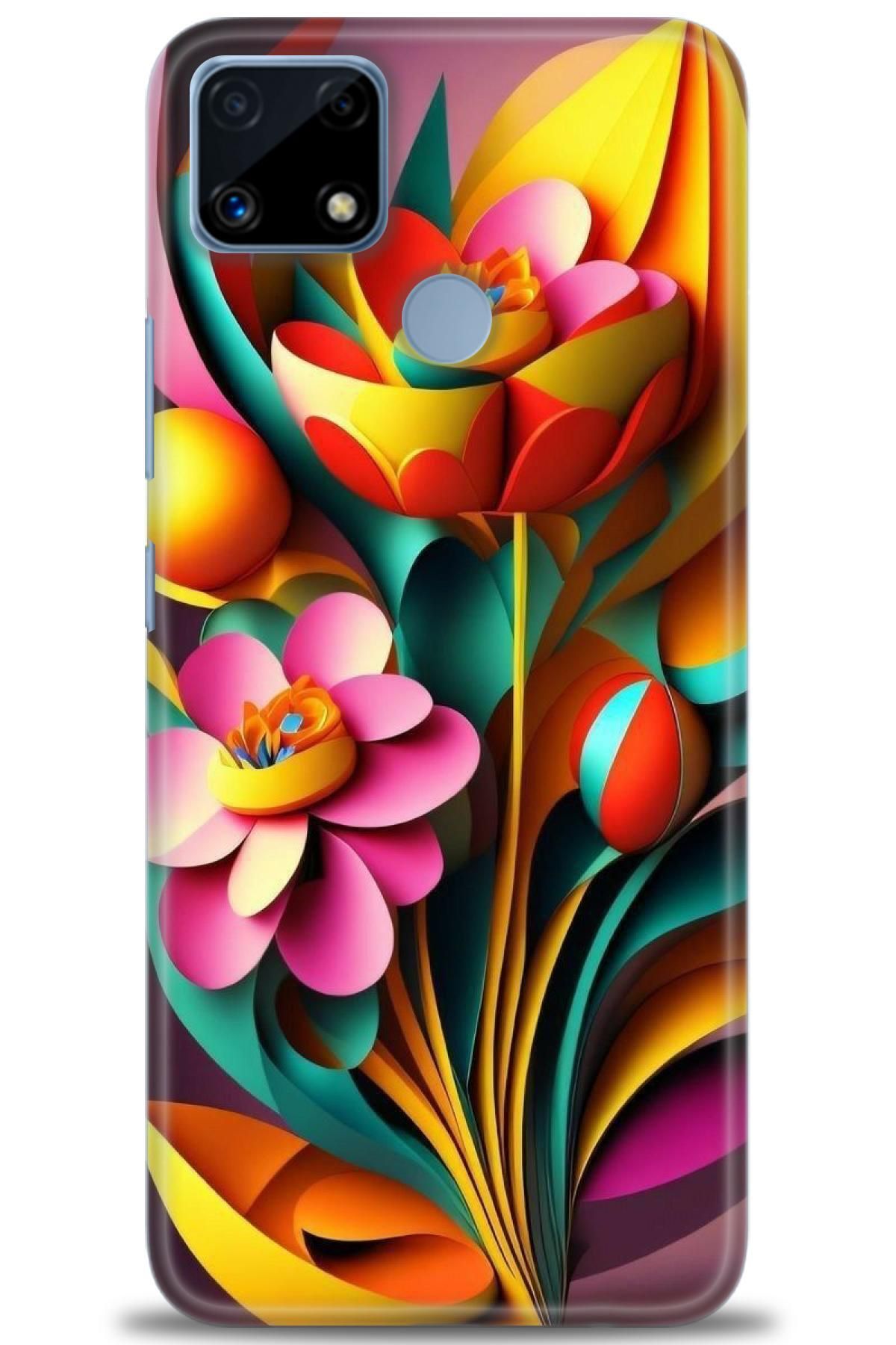 realme C25 / C25S İle Uyumlu HD Baskılı Desenli Silikon Kılıf - 532