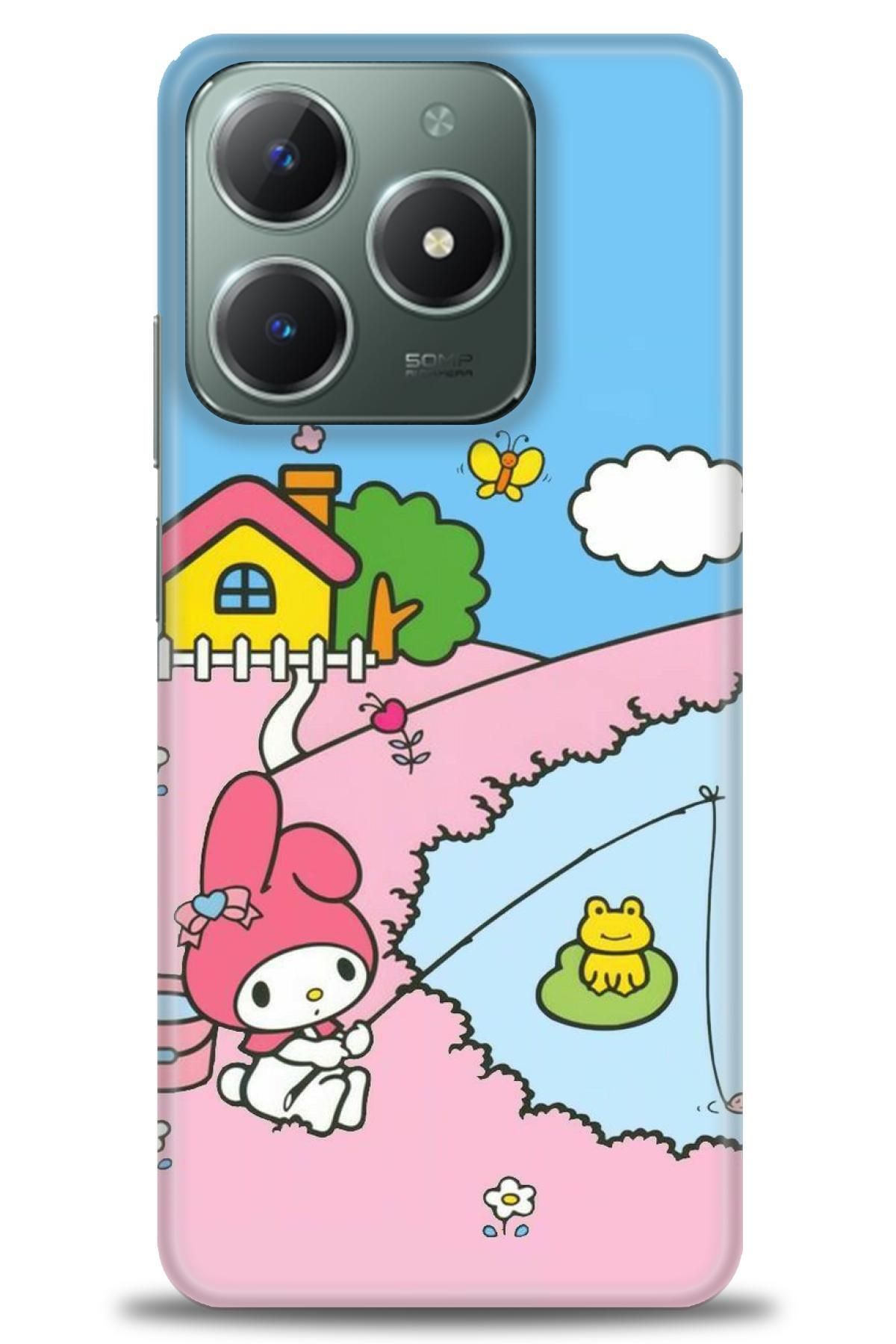 realme C61 / C63 İle Uyumlu HD Baskılı Desenli Silikon Kılıf - 873