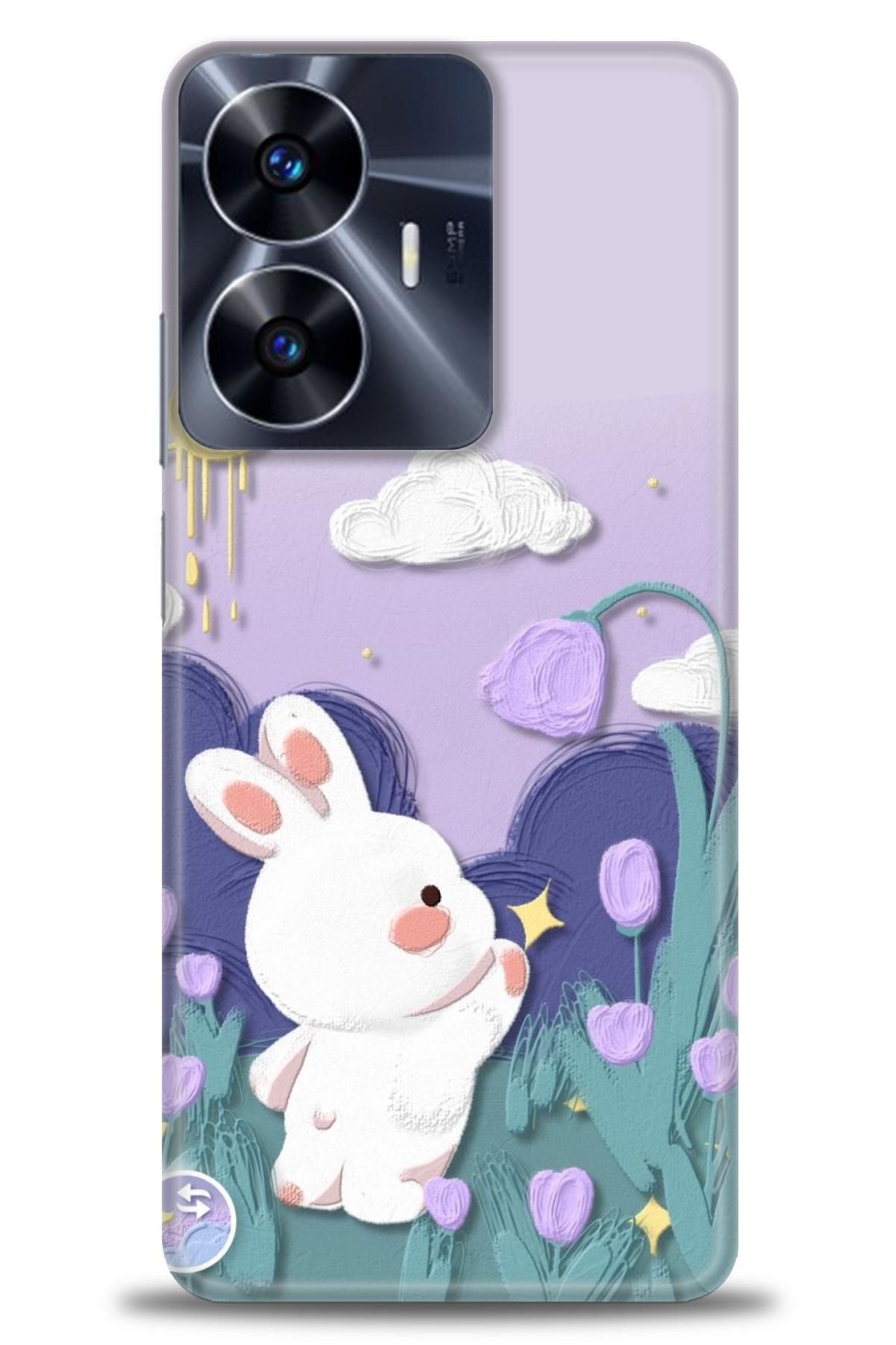 realme C55 İle Uyumlu HD Baskılı Desenli Silikon Kılıf - 676