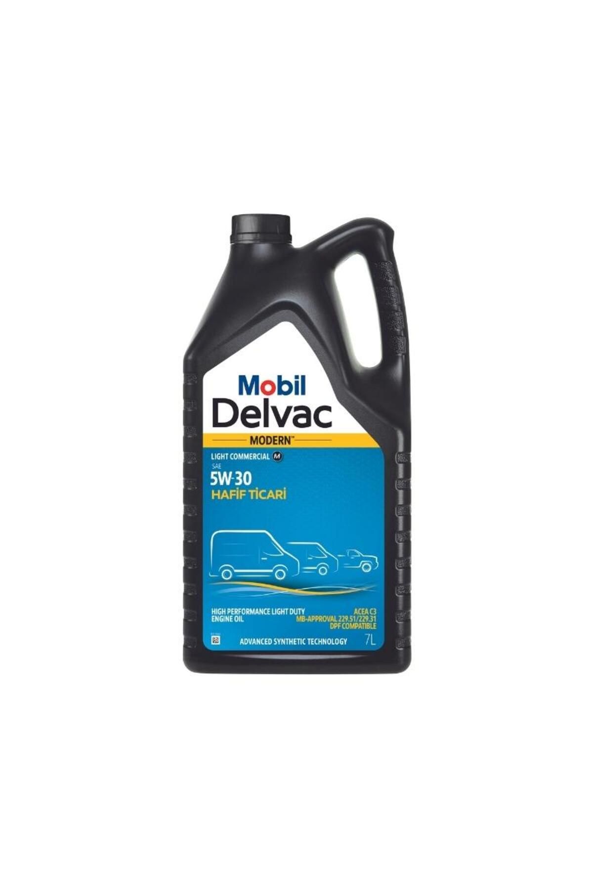 Mobil Delvac Modern Light Commercial M 5W-30 Motor Yağı - 7 Lt.