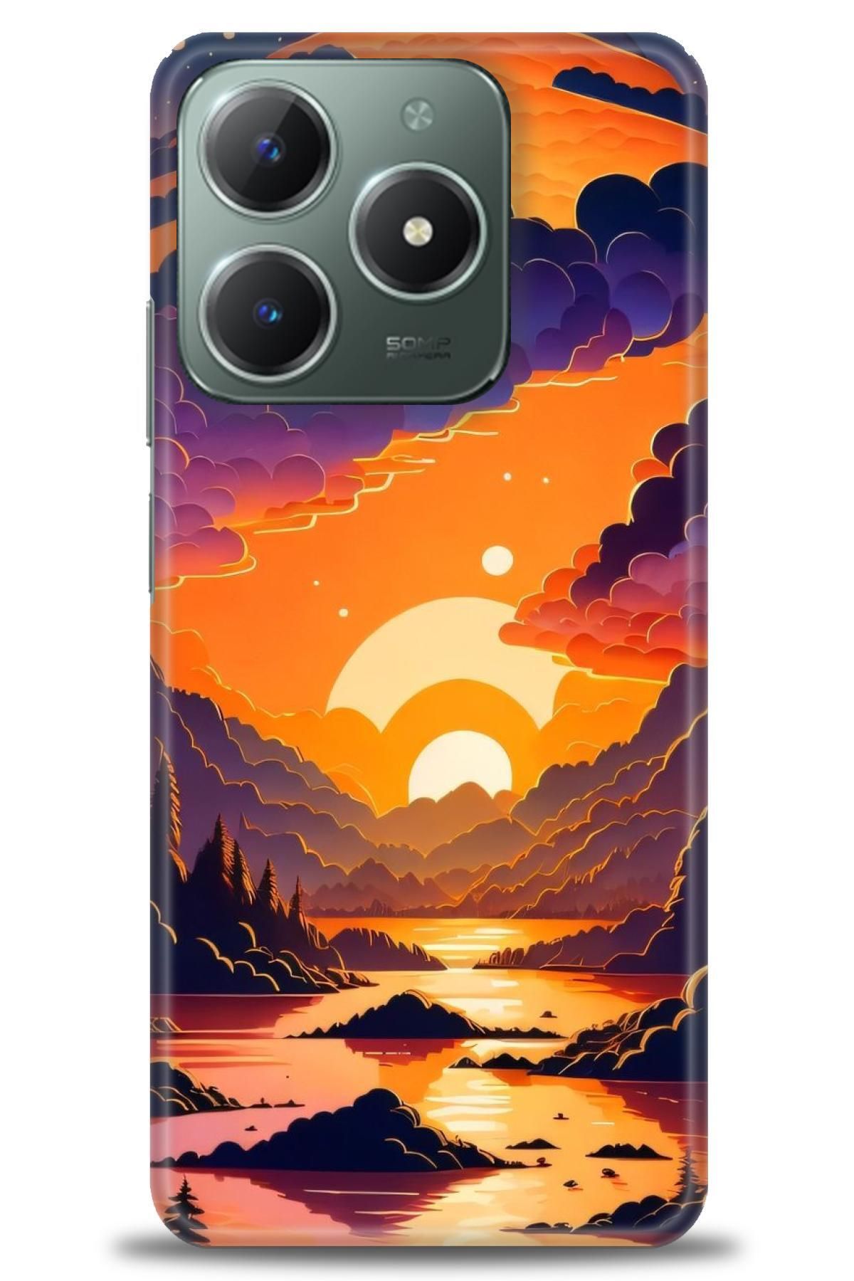 realme C61 / C63 İle Uyumlu HD Baskılı Desenli Silikon Kılıf - 323