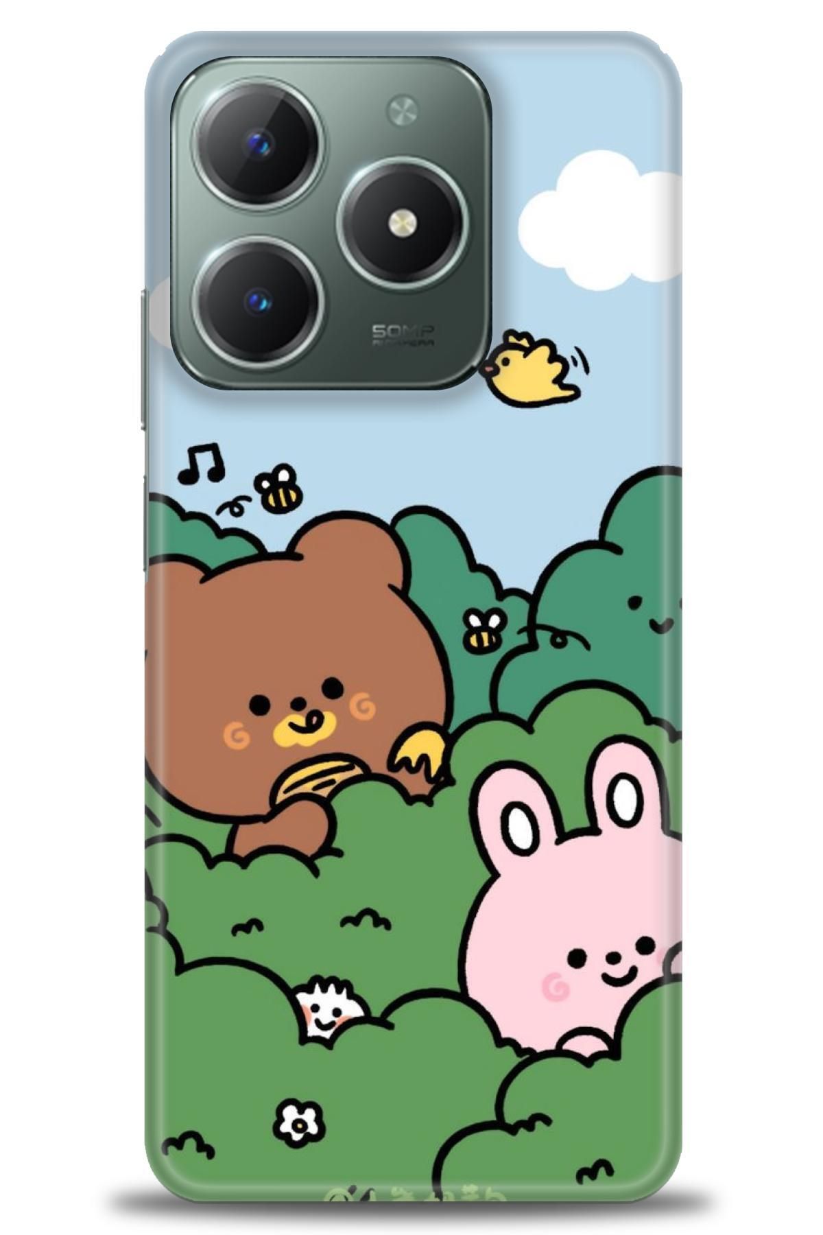 realme C61 / C63 İle Uyumlu HD Baskılı Desenli Silikon Kılıf - 310