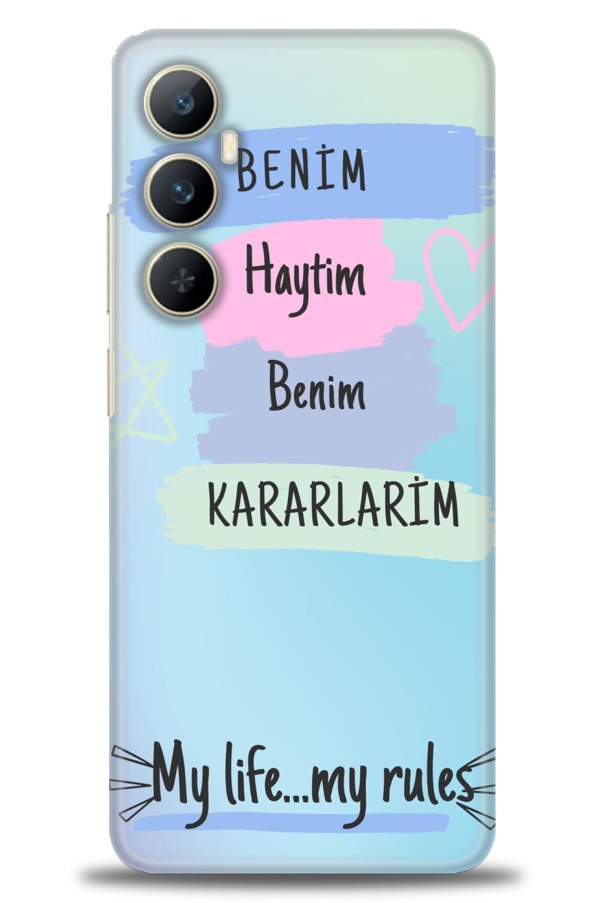 realme C65 İle Uyumlu HD Baskılı Desenli Silikon Kılıf - 1072