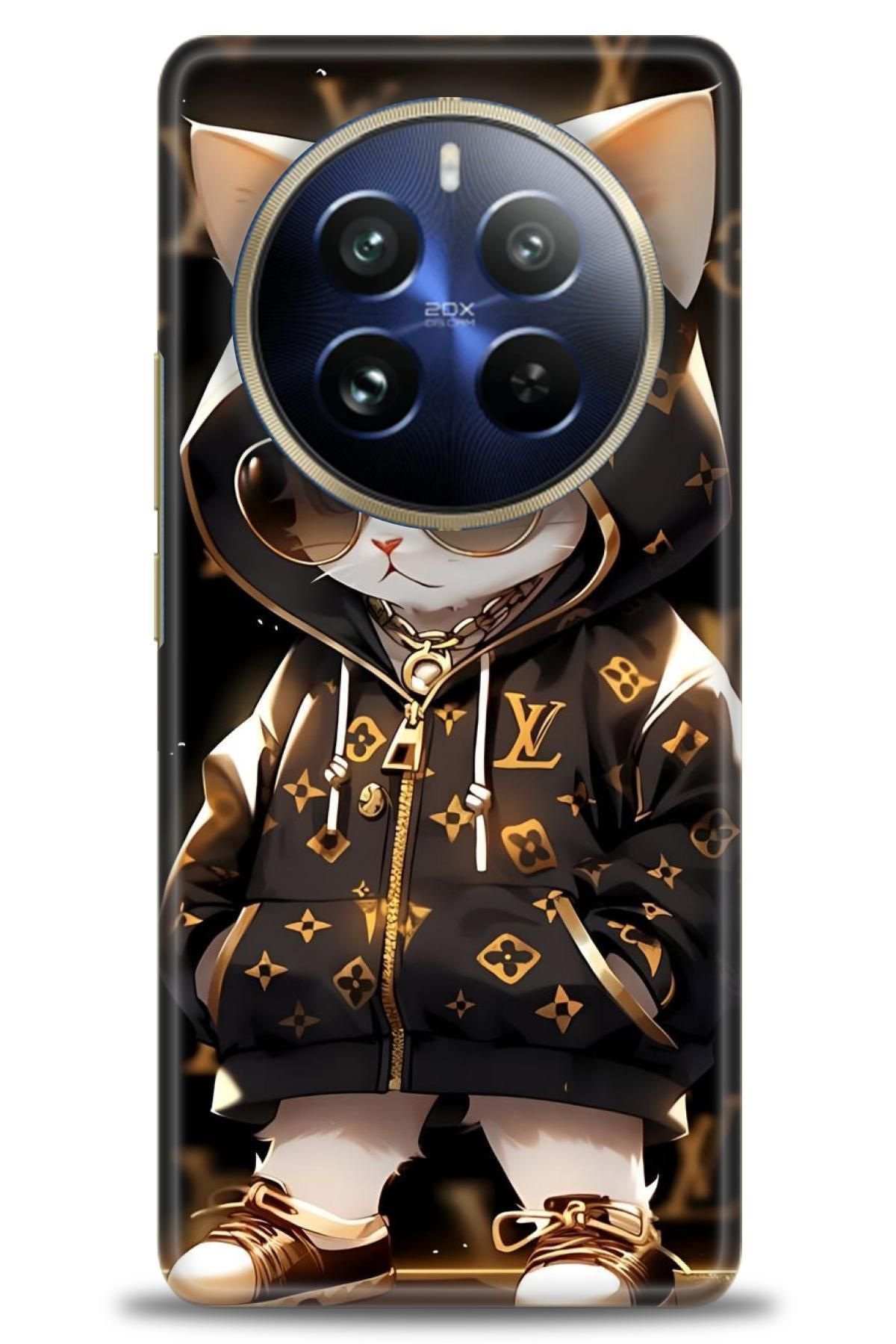 realme 12 4G / 12 Plus İle Uyumlu HD Baskılı Desenli Silikon Kılıf - 338