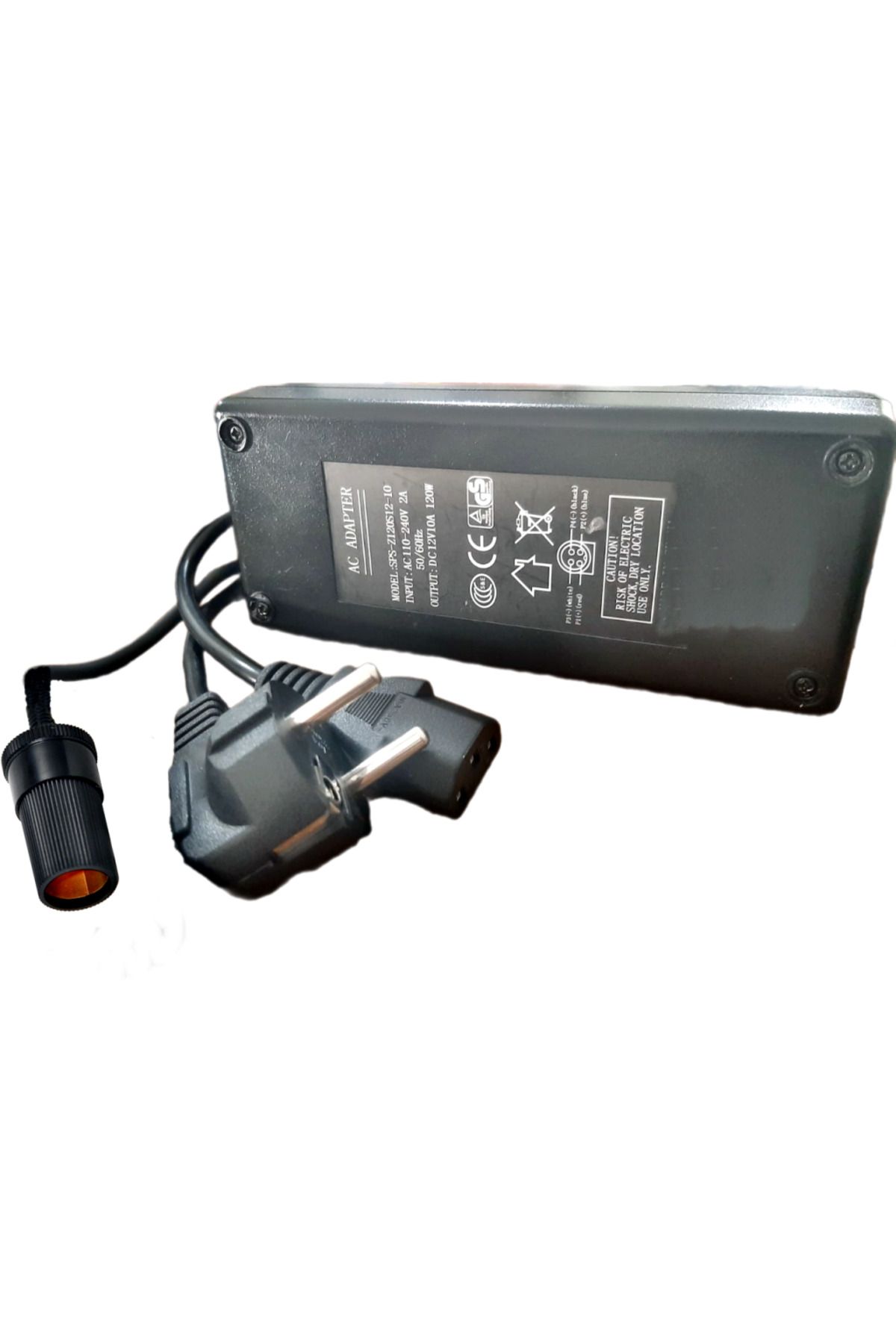Geseus ICE CO Oto Buzdolabı İçin Çakmak Adaptörü Araç Çakmaklık Çevirici Ev,Ofis Tipi Adaptör120W/12V/7A