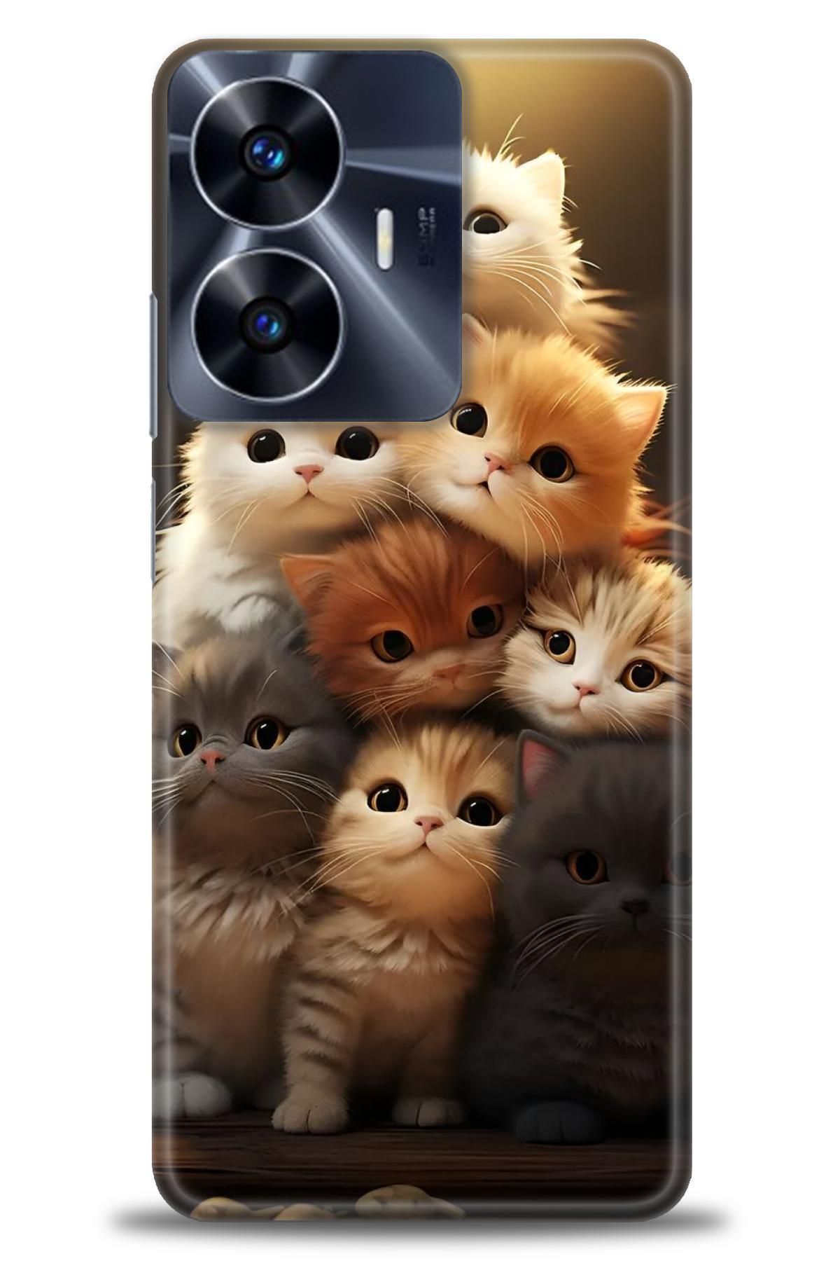 realme C55 İle Uyumlu HD Baskılı Desenli Silikon Kılıf - 165