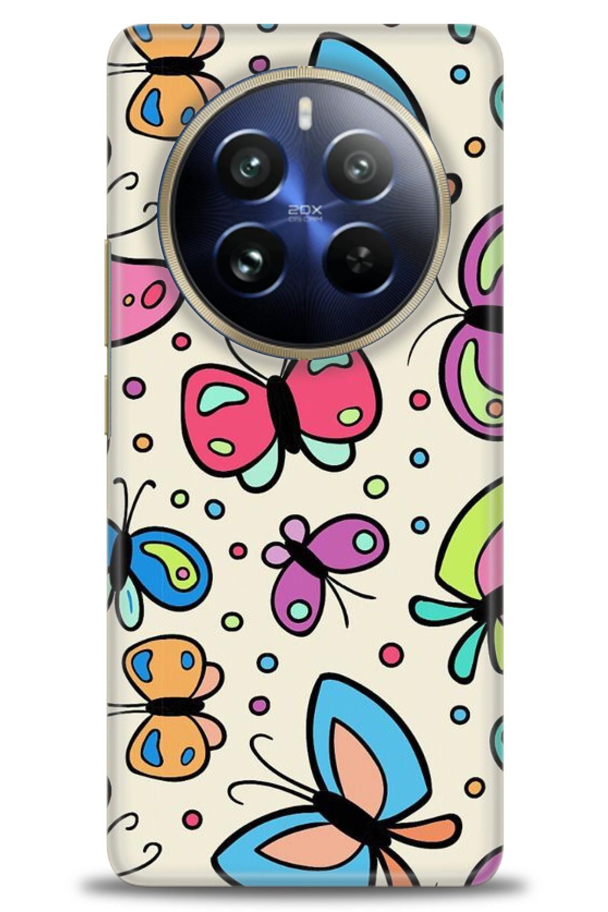 realme 12 4G / 12 Plus İle Uyumlu HD Baskılı Desenli Silikon Kılıf - 814