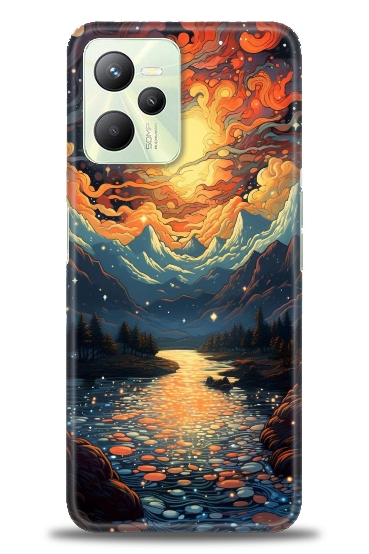 realme C35 İle Uyumlu HD Baskılı Desenli Silikon Kılıf - 883