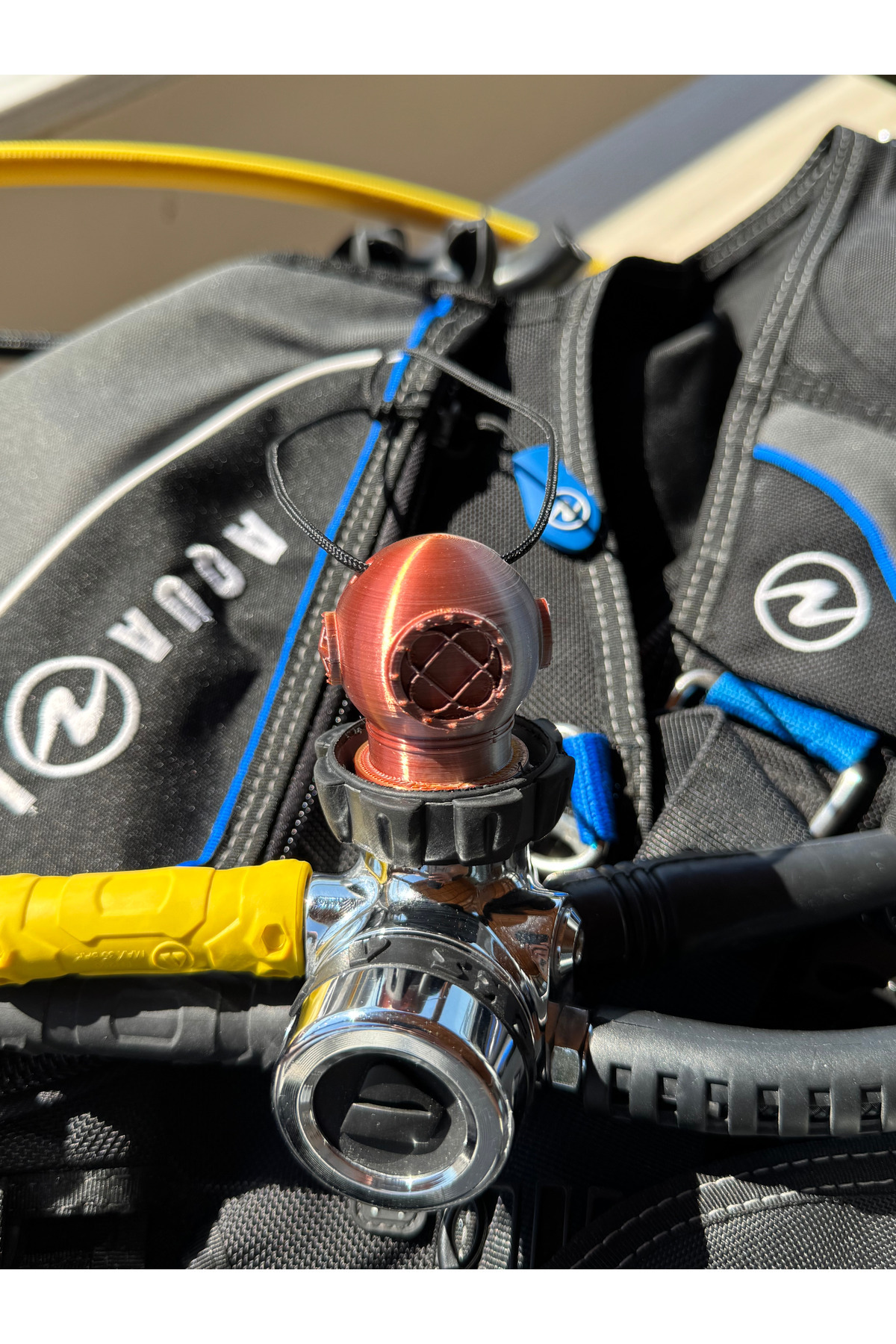 Red Future Tech Scuba 1. Kademe DIN Regülatör Toz Kapağı MARK 5 Model Antik Altın-Bakır-Gümüş RFT