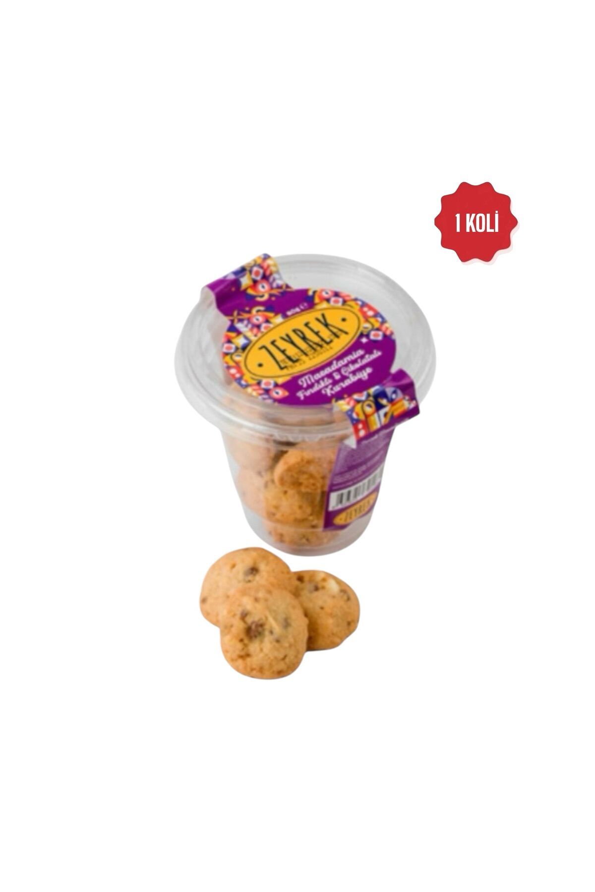 Zeyrek MACADAMİA FIN. ÇİKOLATALI BARDAK KURABİYE 80 GR 1 KOLİ 1920 GR