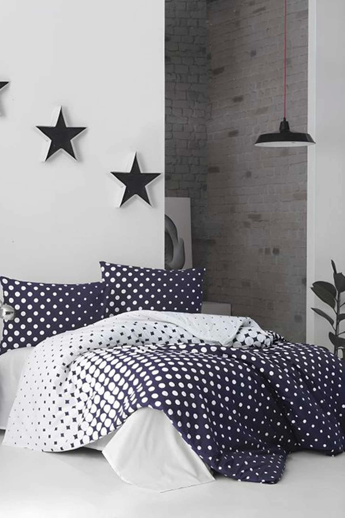 Mira Home Çift Kişilik Nevresim Takımı Pamuklu Gece Yıldızları