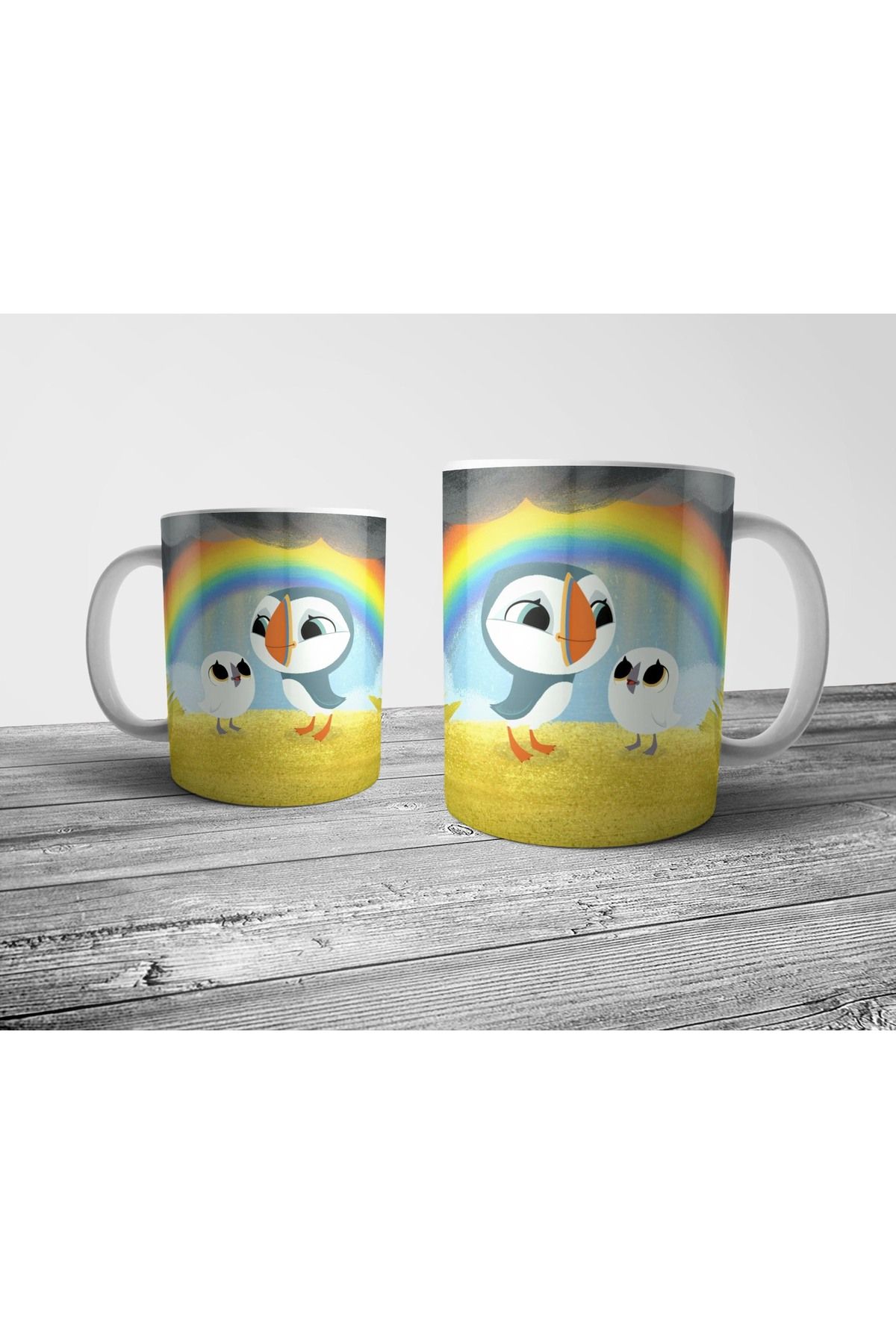 Pixxa Puffin Rock Kupa Bardak Model 4