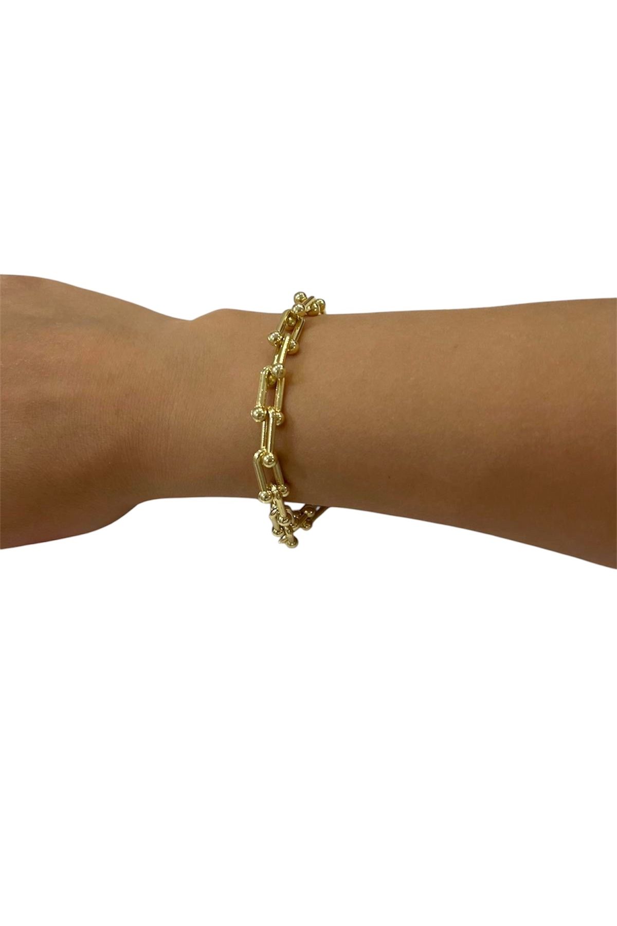 clover accessory Tiffany altın renk bileklik