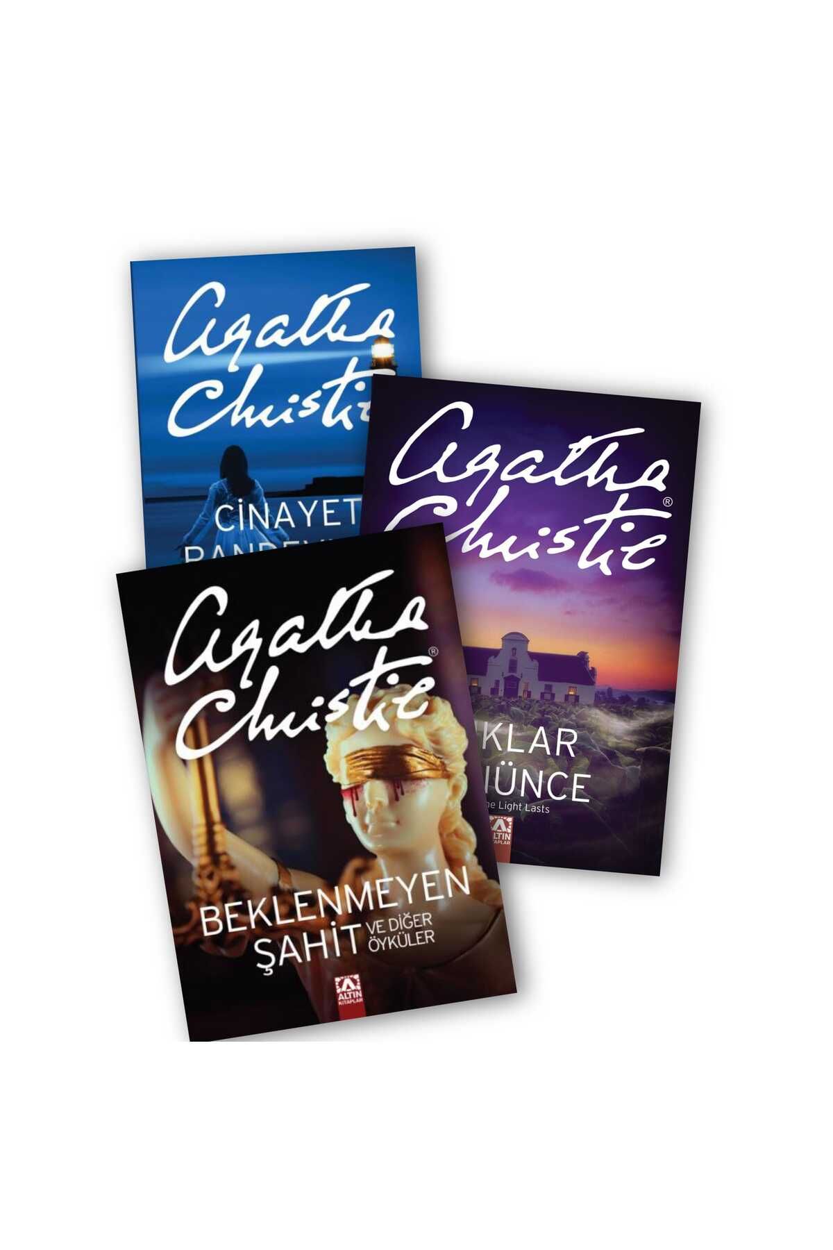 Altın Kitaplar Cinayet Randevusu - Işıklar Sönünce - Beklenmeyen Şahit Agatha Christie 3 lü Set