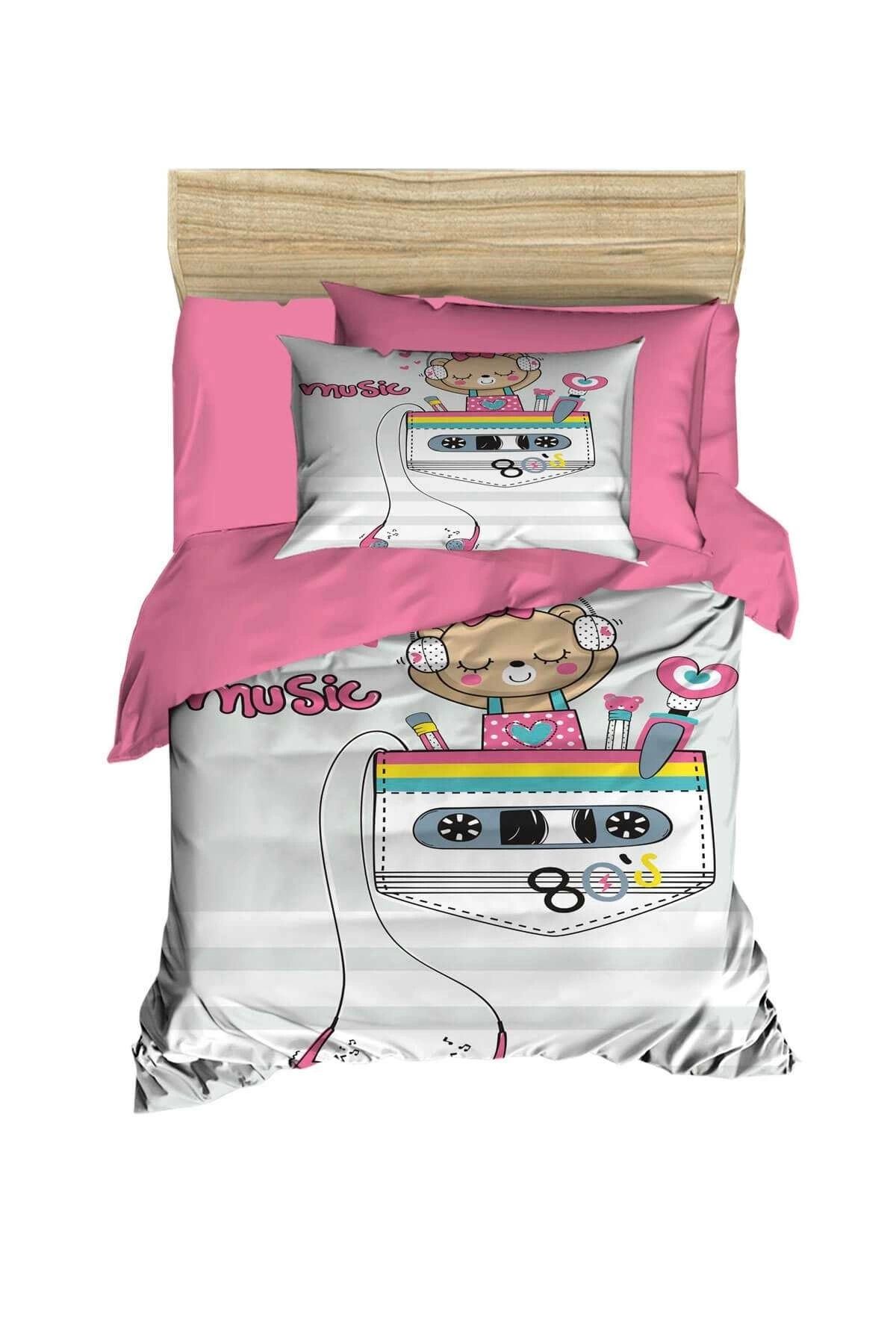 Mira Home Dijital Baskılı 3d Pamuklu Yenidoğan Bebek Nevresim Takımı Enjoy Music