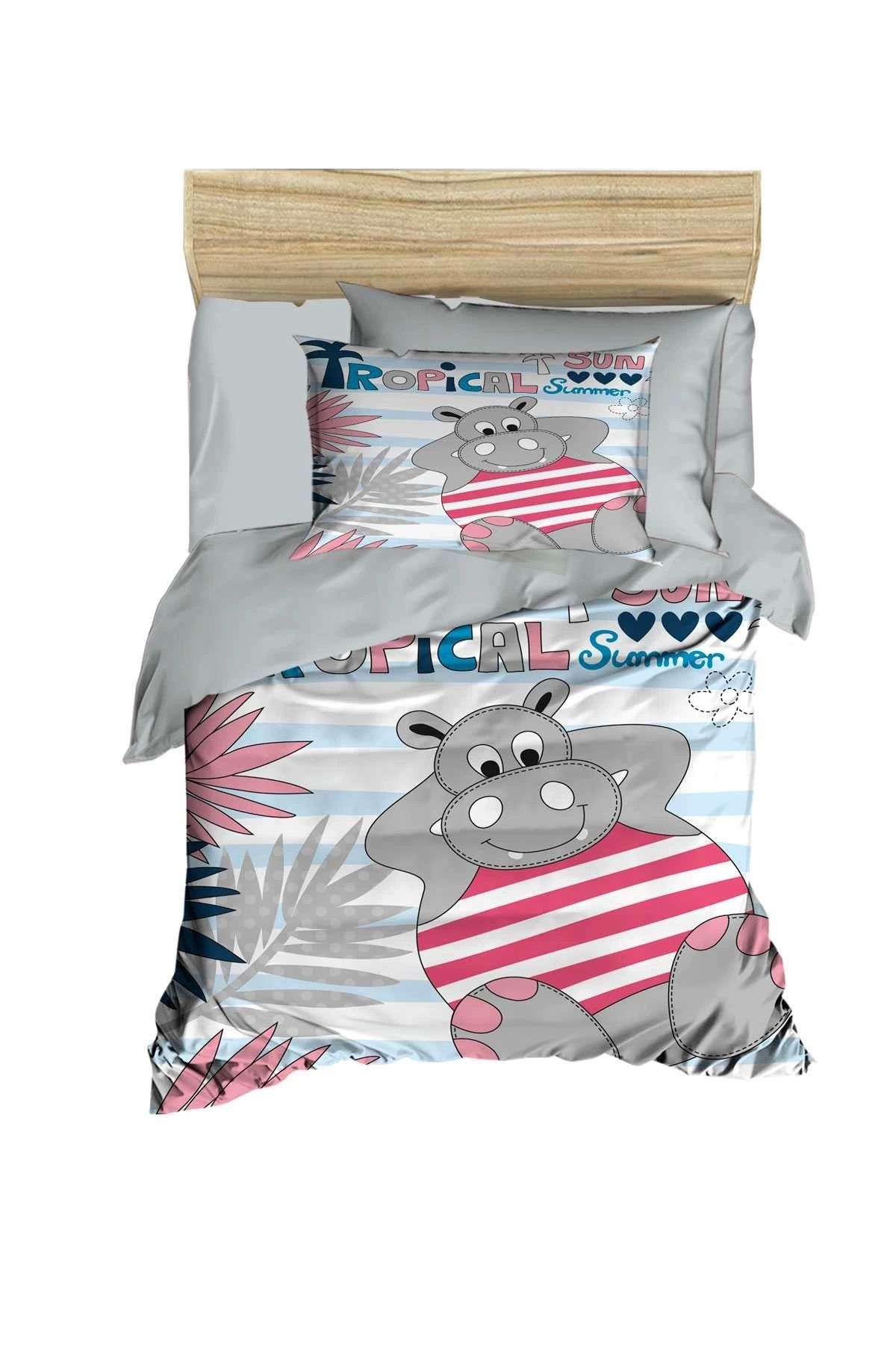 Mira Home Yenidoğan Erkek Bebek Nevresim Takımı %100 Pamuklu Tropical Summer