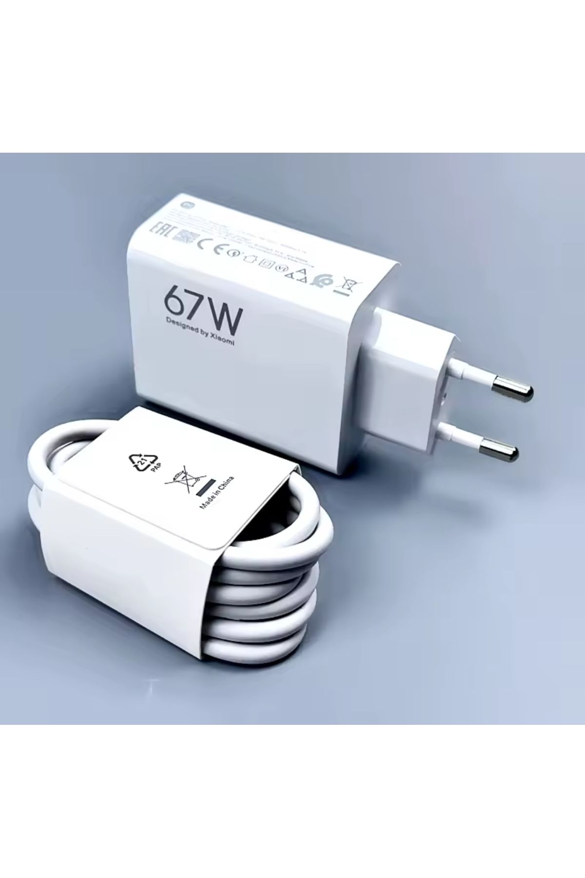 kamptek kamp teknolojisi 67W Hızlı Sarj Aleti Güç Kaynağı Adaptörü 1 Metre Type-c - USB Kablo