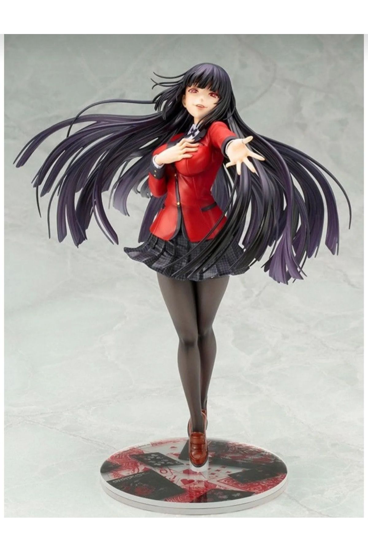 Meyra Accessories Anime kakegurui yumeko jabami action figür 2 lafalı kutulu kaliteli hediyelik 22 cm