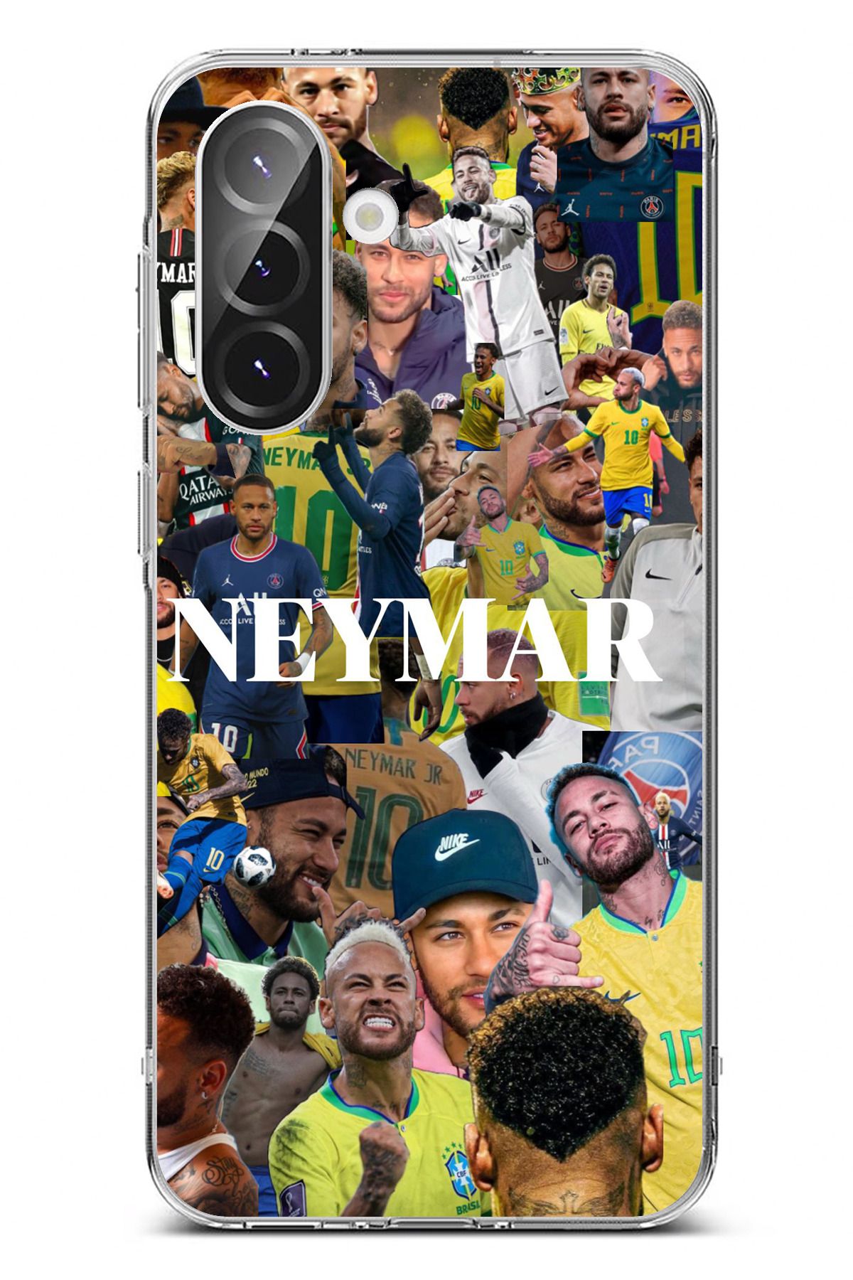 TechTree Galaxy A56 Uyumlu Neymar Brezilya Şeffaf Silikon Kılıf