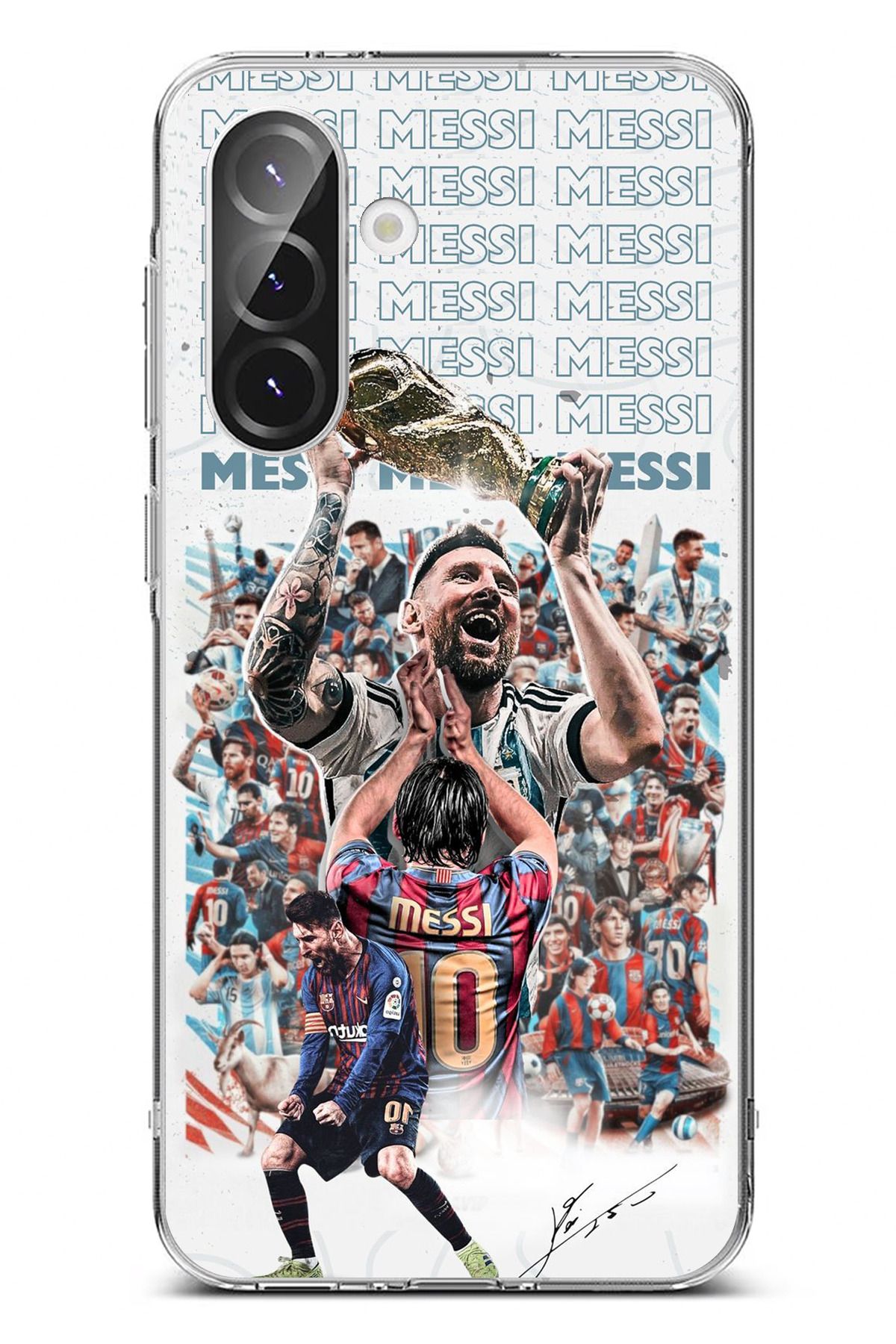 TechTree Galaxy A36 Uyumlu Messi Dünya Kupası Şeffaf Silikon Kılıf