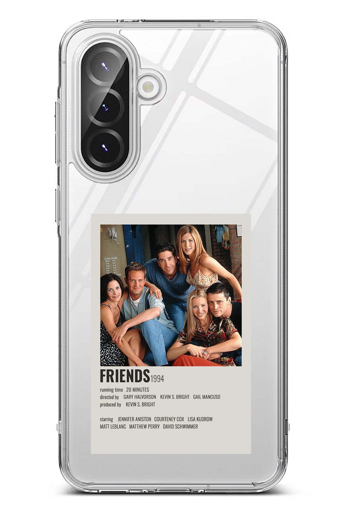 TechTree Galaxy A56 Uyumlu Friends Mini Poster Tasarımlı Şeffaf Silikon Kılıf