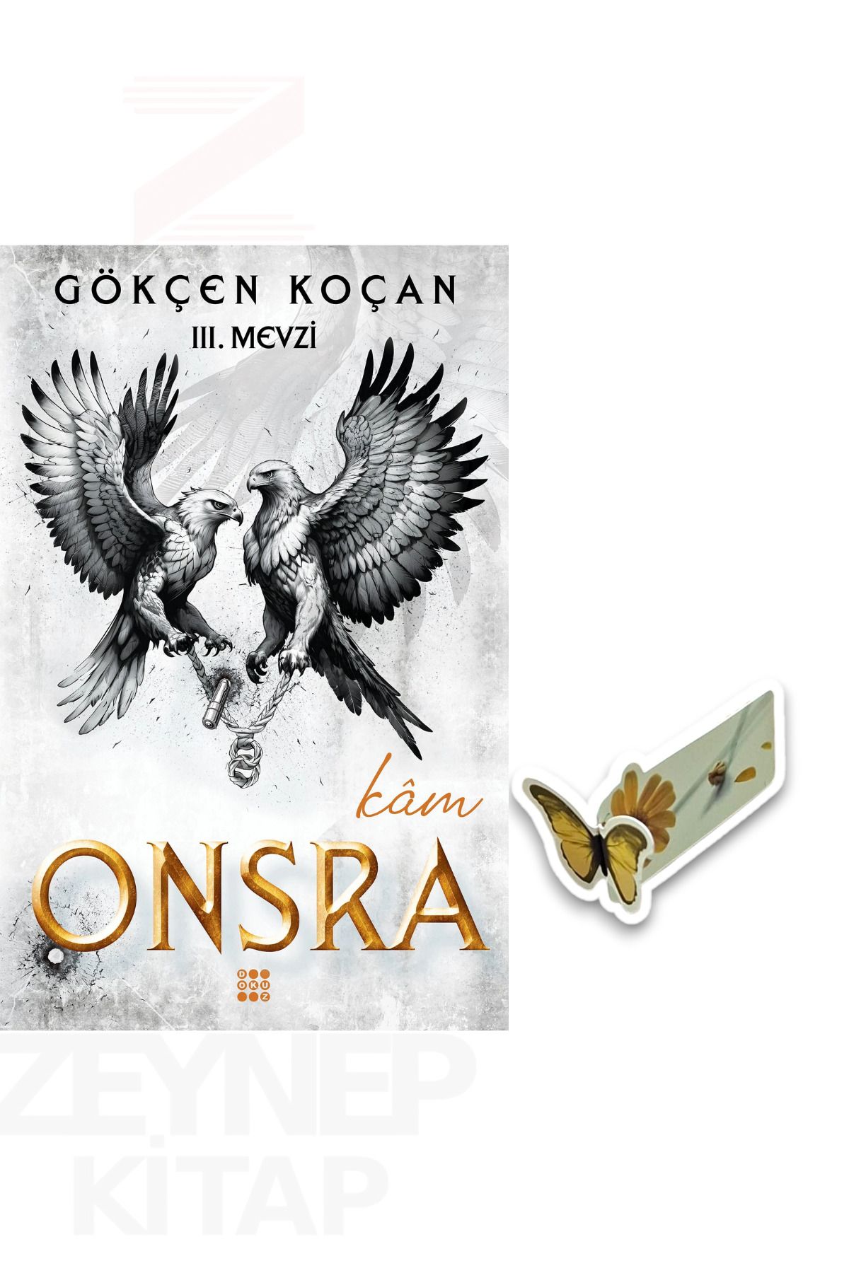 Dokuz Yayınları Onsra-Kam(KARTON KAPAK)(Özel Tasarım Kelebek Ayraç Hediye)