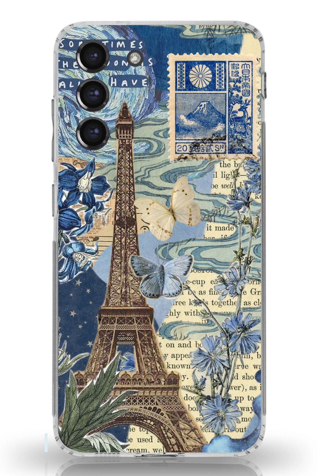 TechTree Galaxy S21 FE Uyumlu Paris ve Eyfel Kulesi Şeffaf Silikon Kılıf