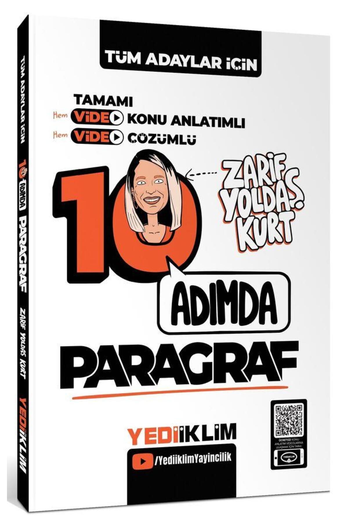 Ankara Kitap Merkezi Tüm Adaylar İçin 10 Adımda Paragraf Video Konu Anlatımlı ve Video Çözümlü Soru Bankası Yediiklim