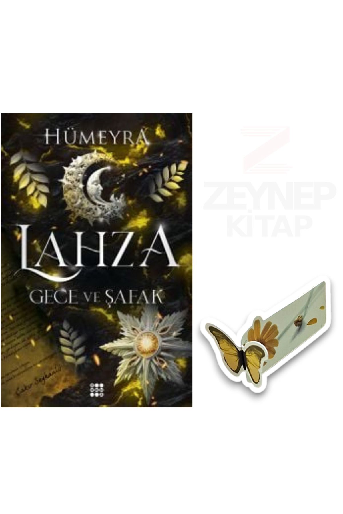 Dokuz Yayınları Lahza-Gece ve Şafak(KARTONKAPAK)Özel Tasarım Kelebek Ayraç Hediye