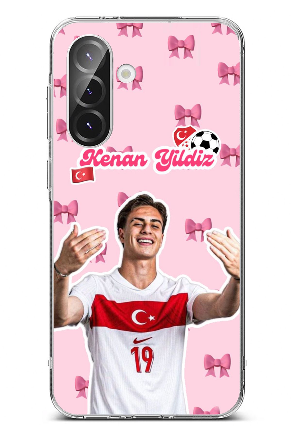 TechTree Galaxy A56 Uyumlu Kenan Yıldız Kurdele Şeffaf Silikon Kılıf