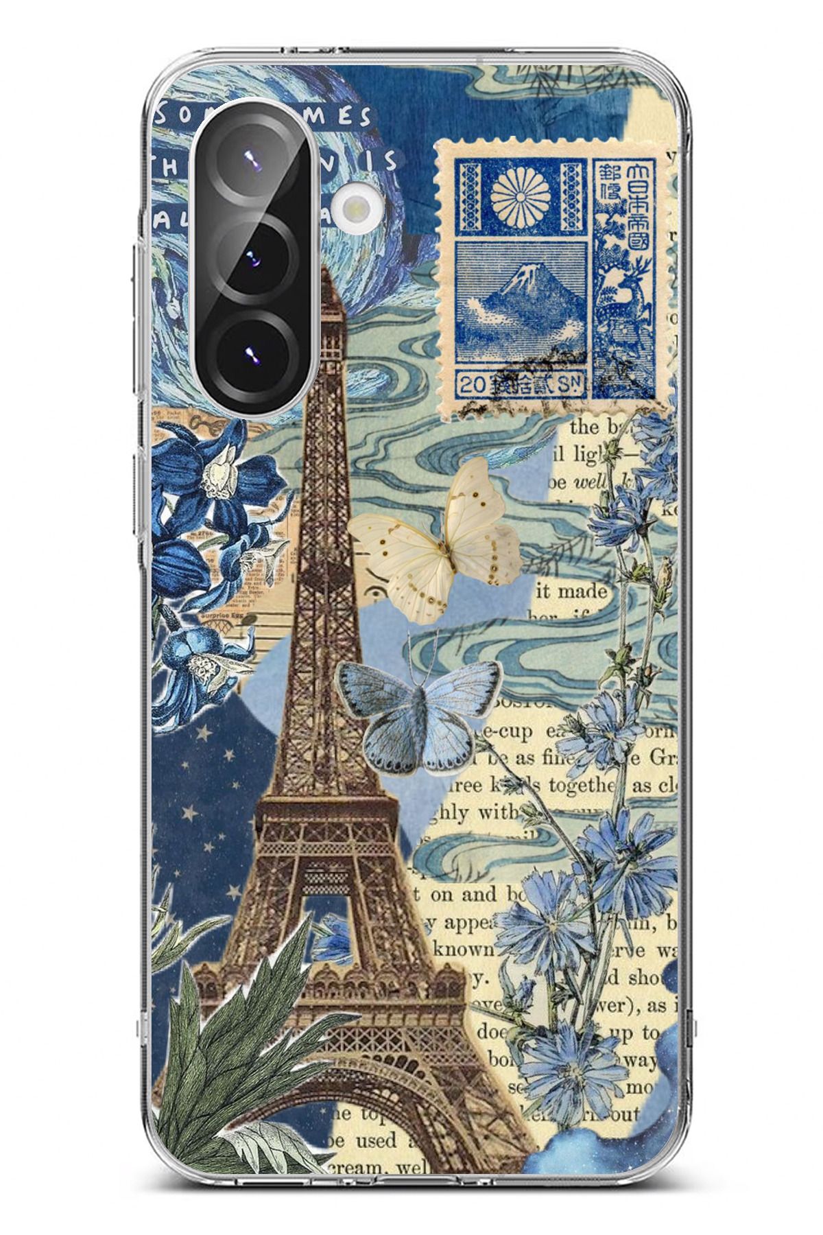 TechTree Galaxy A56 Uyumlu Paris ve Eyfel Kulesi Şeffaf Silikon Kılıf