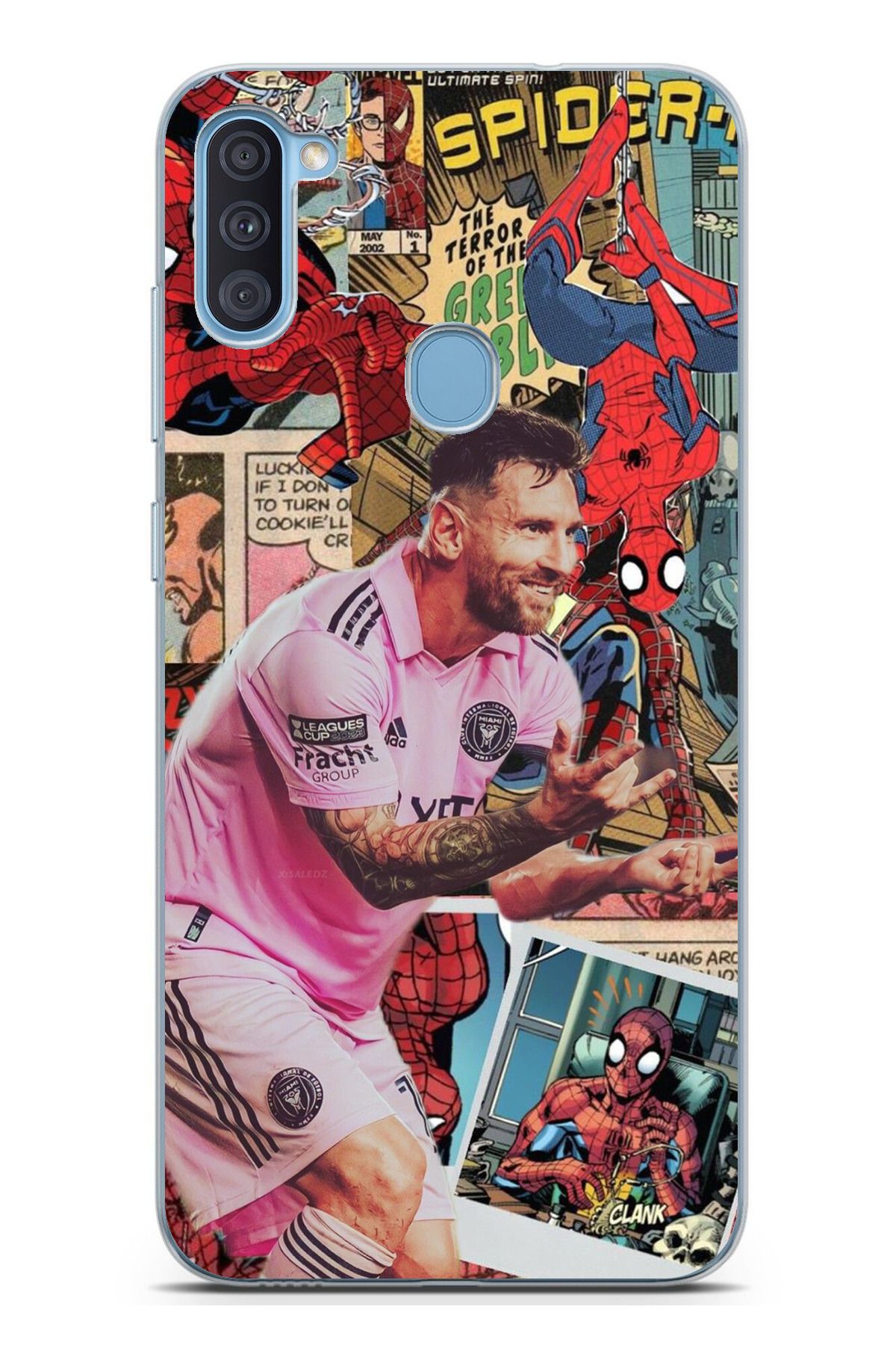 TechTree Galaxy A11 - M11 Uyumlu Messi Miami Şeffaf Silikon Kılıf