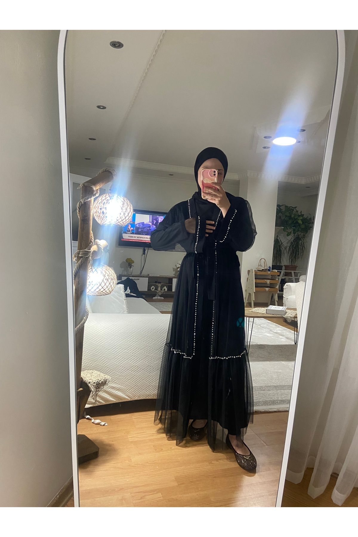 QSS Taş Detay Tesettür Abaya