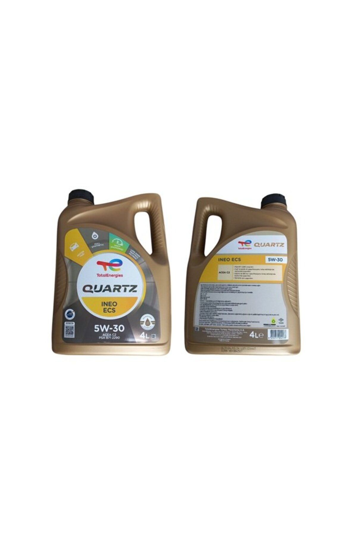 TOTAL MOTOR YAĞI DPF 5W30 4 LİTRE QUARTZ INEO ECS ACEA C2 API A5/B5 PSA CTIROEN TTLQUAR5W30