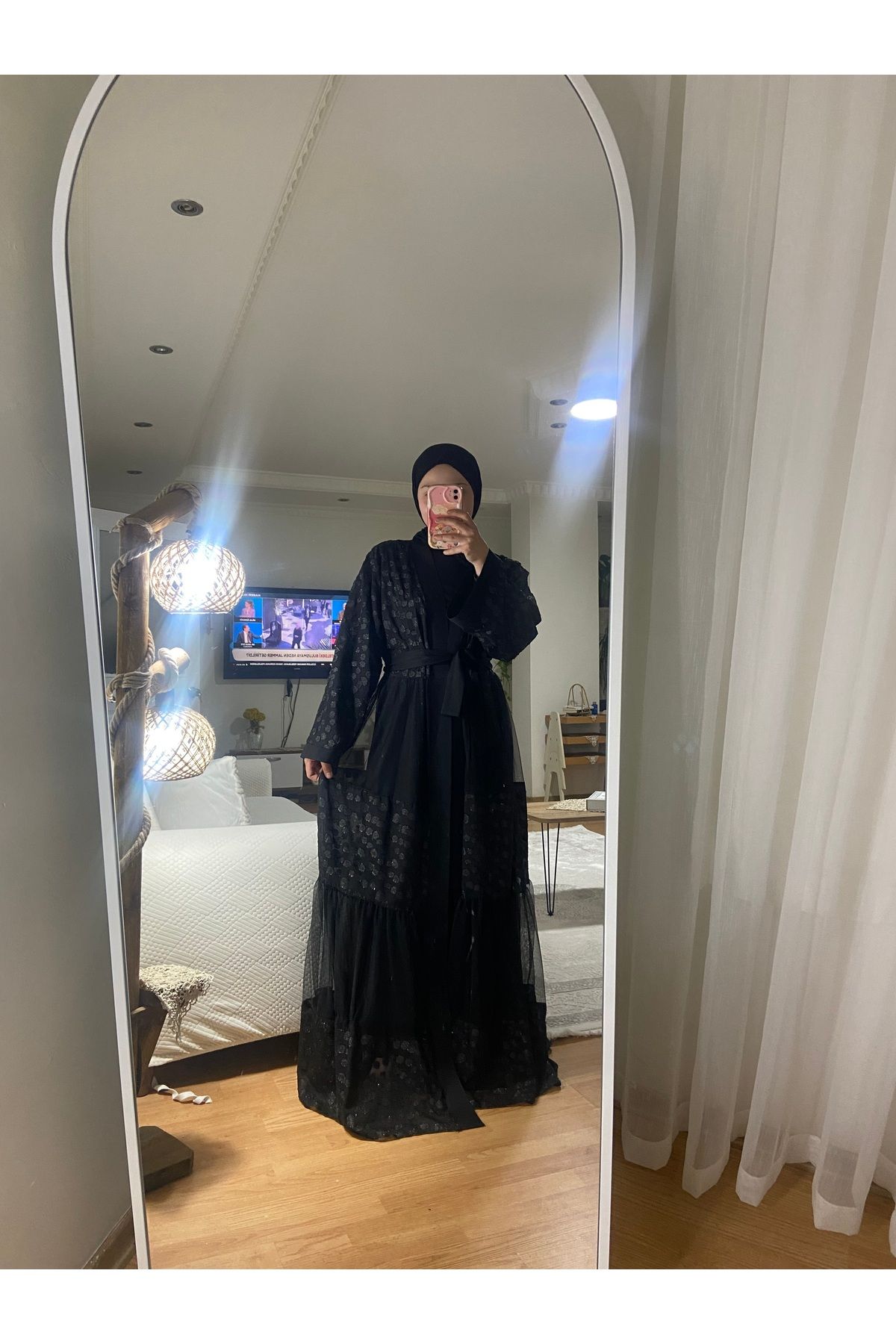 QSS Dantel Detay Tesettür Abaya