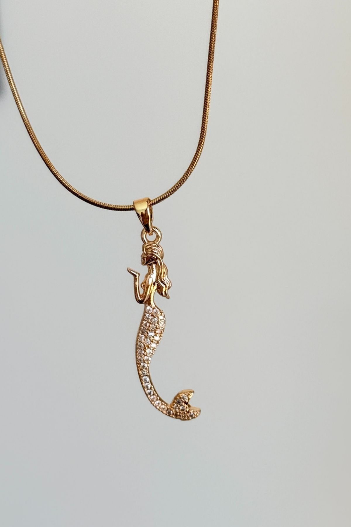 Trendy Butik Çelik Deniz Kızı Kolye