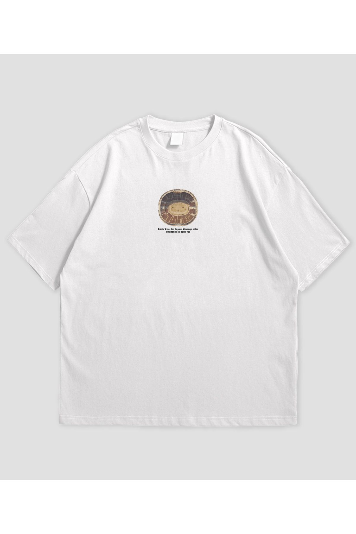 SVART WEAR Gladyatör Arena Tasarımlı Unisex Oversize T-shirt