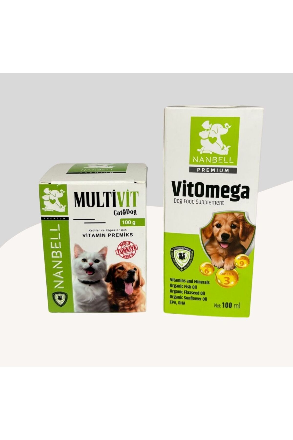Nanbell Köpekler İçin Destekleyici Vitamin Seti 2Li Paket