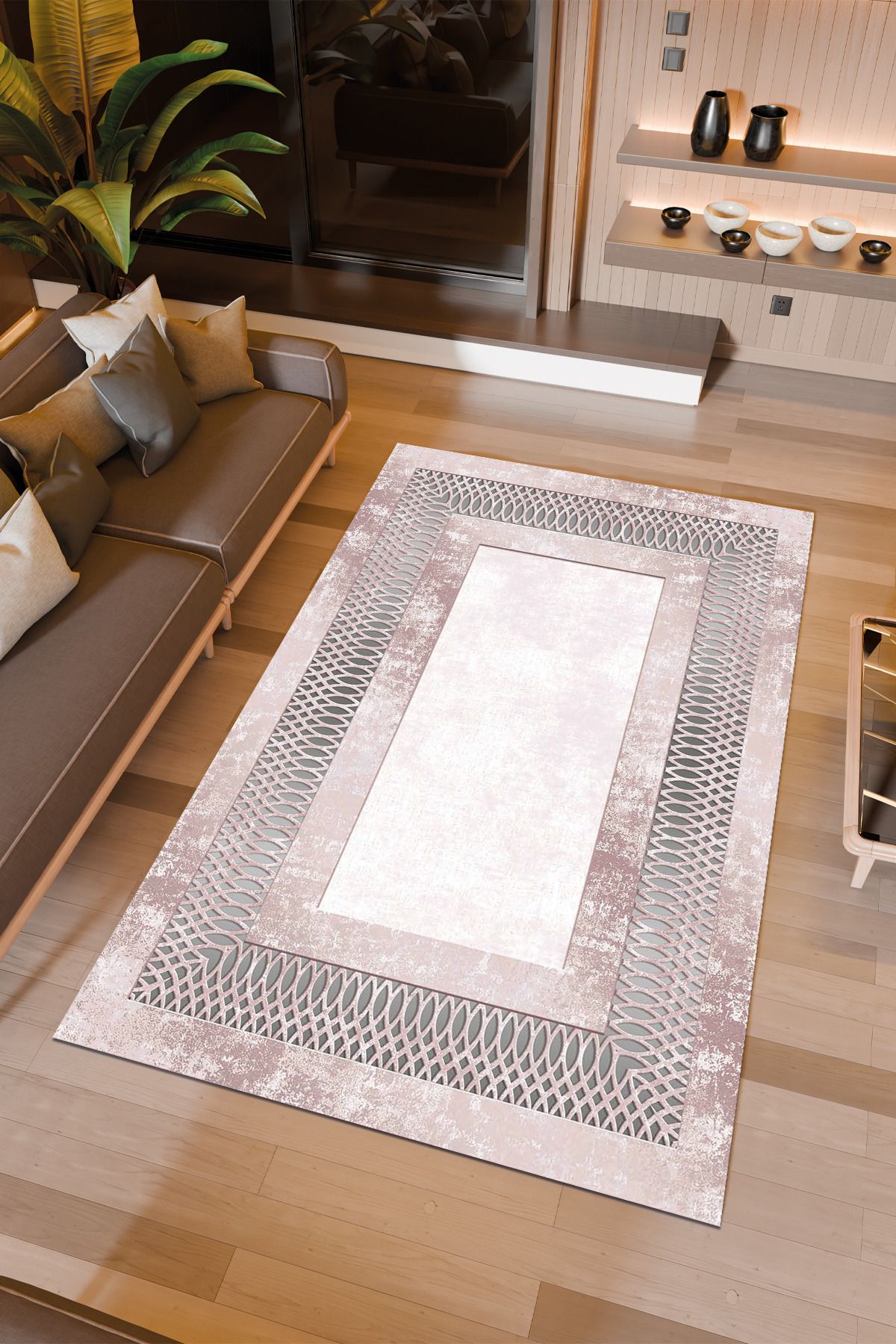 Halıcıoğlu home Dijital Baskı Makinede Yıkanabilir Kaymaz Taban Salon Halısı Yatak Odası Halısı & Yolluk Modelleri