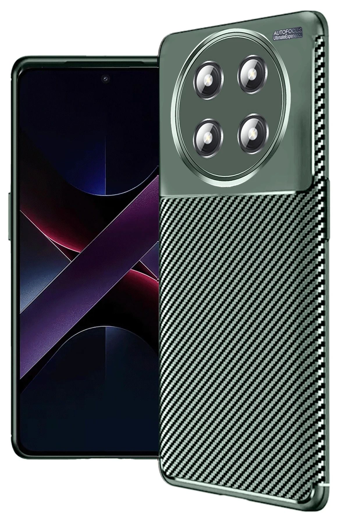 Posso Honor Magic 7 Lite Kılıf Kamera Korumalı Karbon Tasarım Ultra Dayanıklı Darbe Emici Kapak